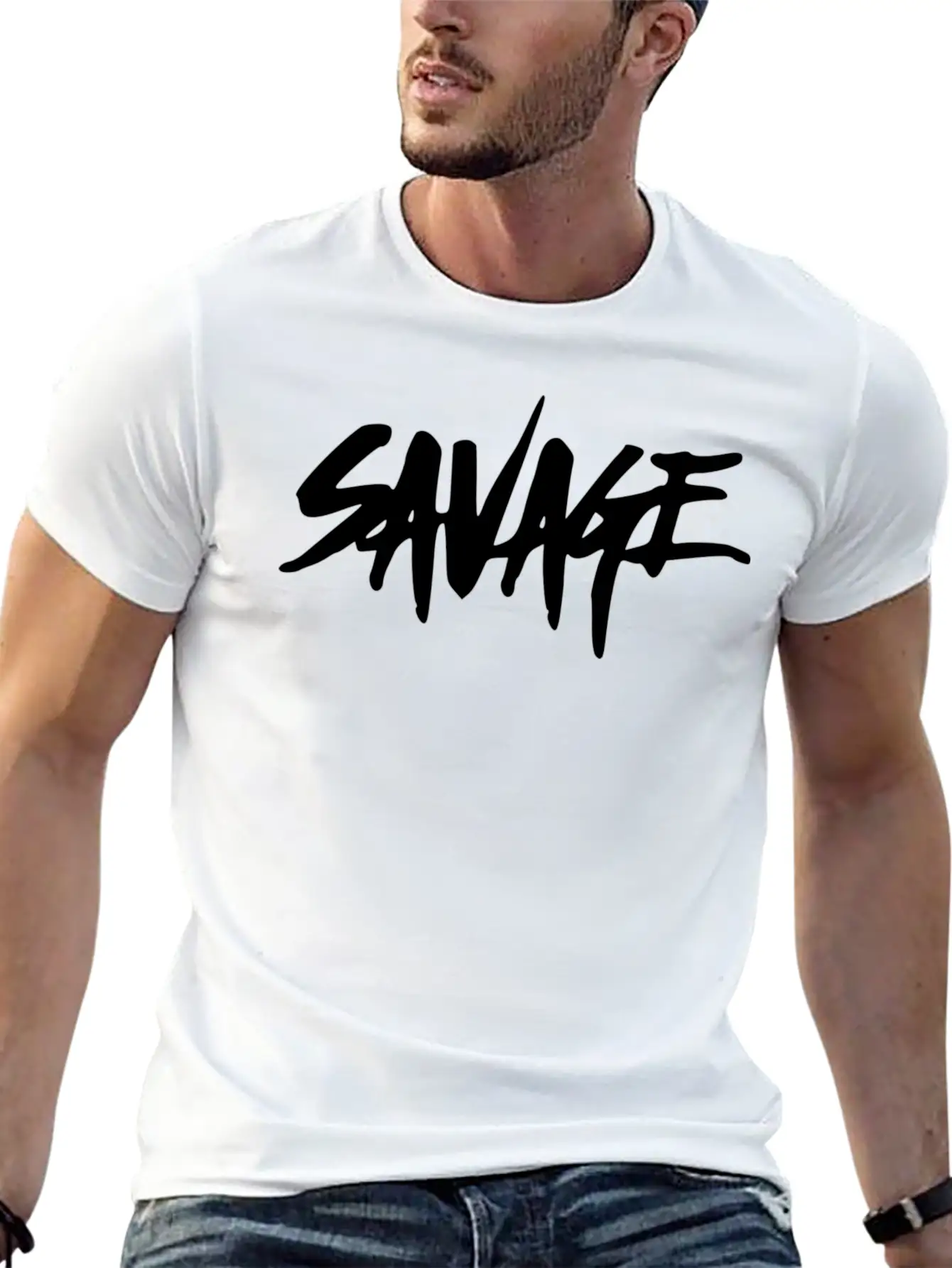 Savage Nation Lightweight Cotton T-Shirt – Daily Comfort Graphic Shirt
