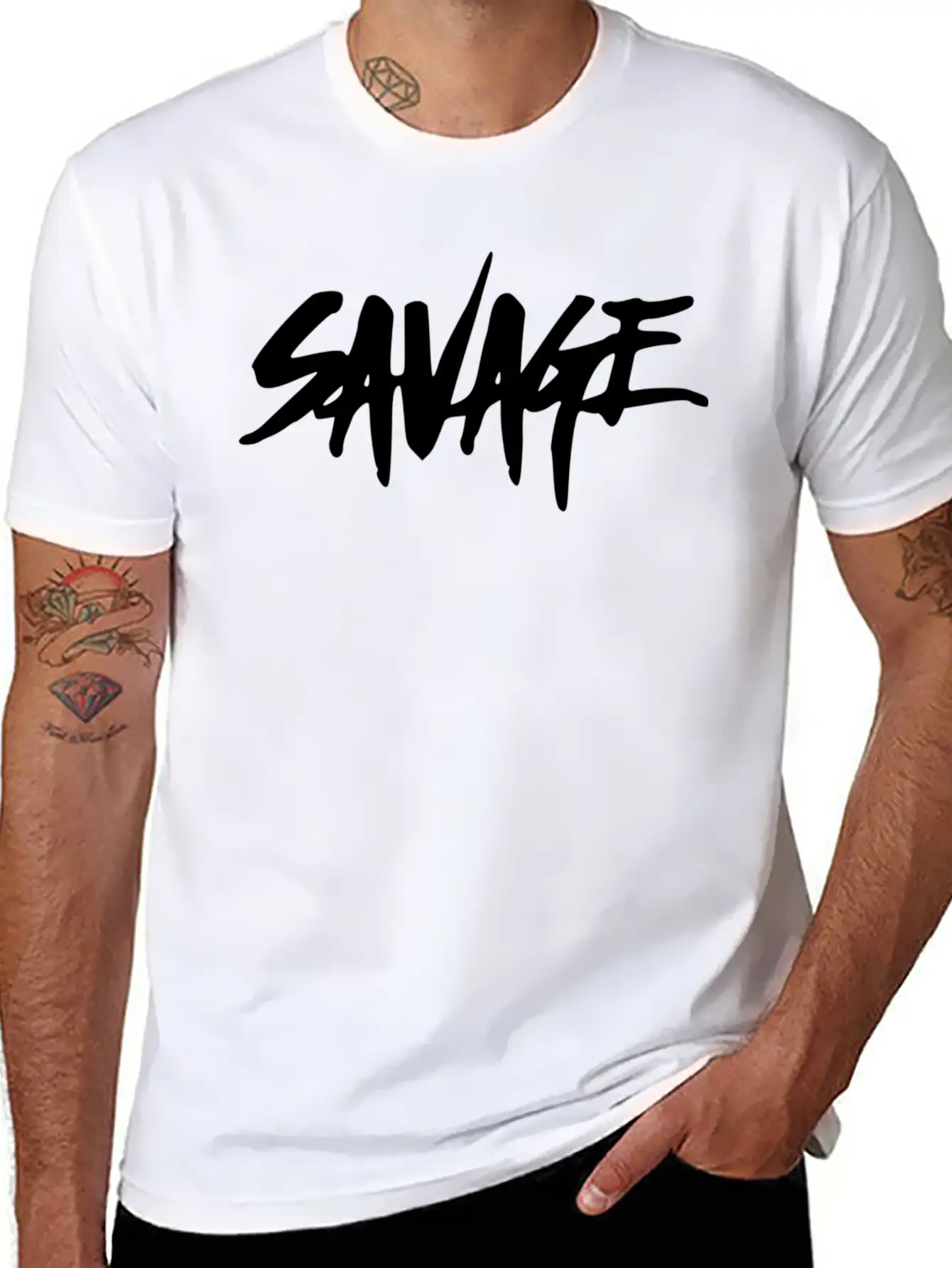 Savage Nation Lightweight Cotton T-Shirt – Daily Comfort Graphic Shirt