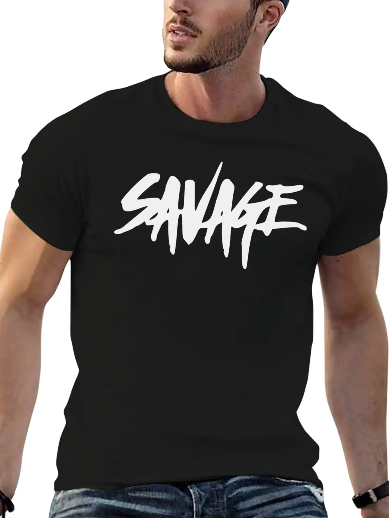 Savage Nation Lightweight Cotton T-Shirt – Daily Comfort Graphic Shirt