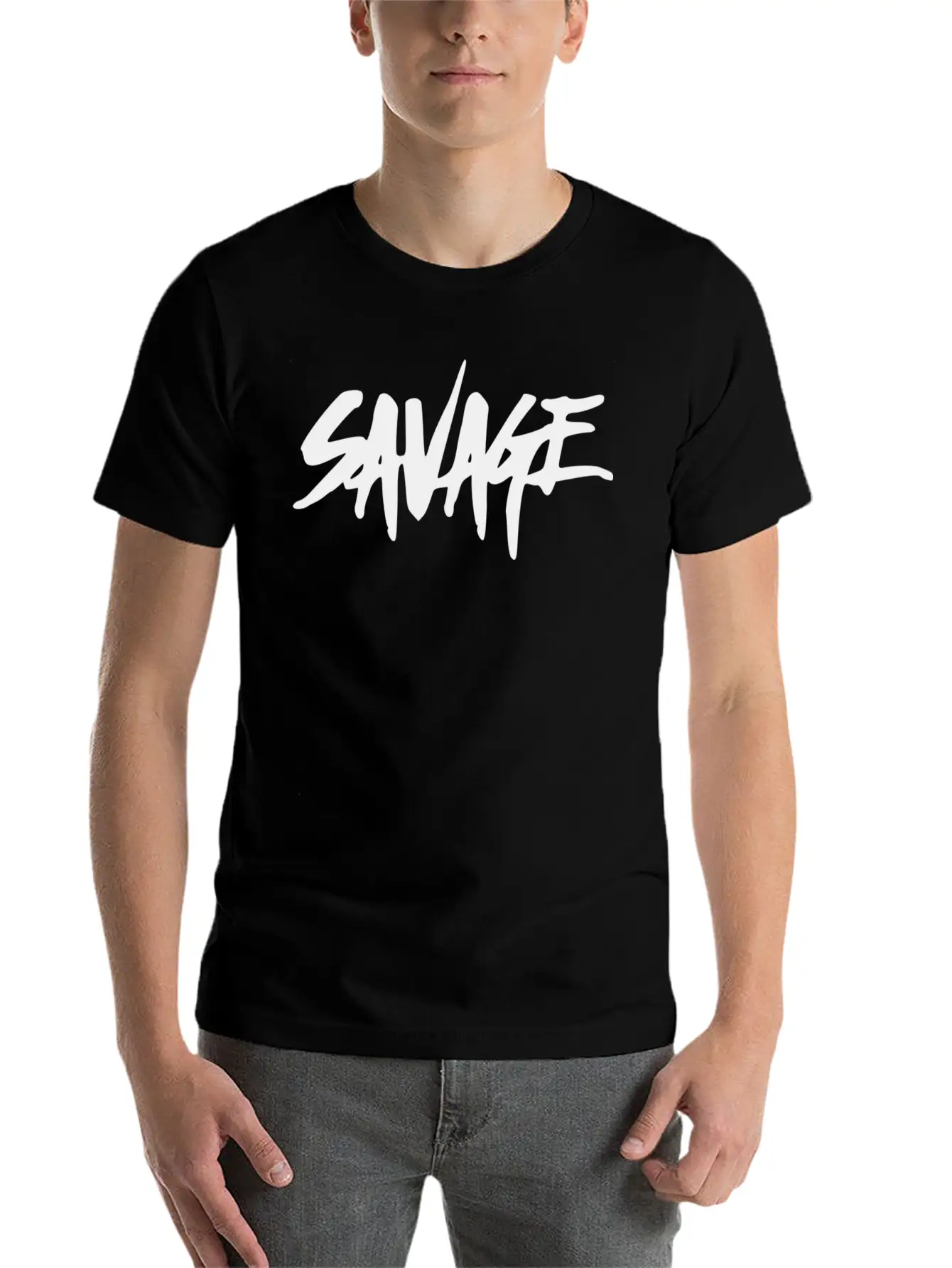 Savage Nation Lightweight Cotton T-Shirt – Daily Comfort Graphic Shirt