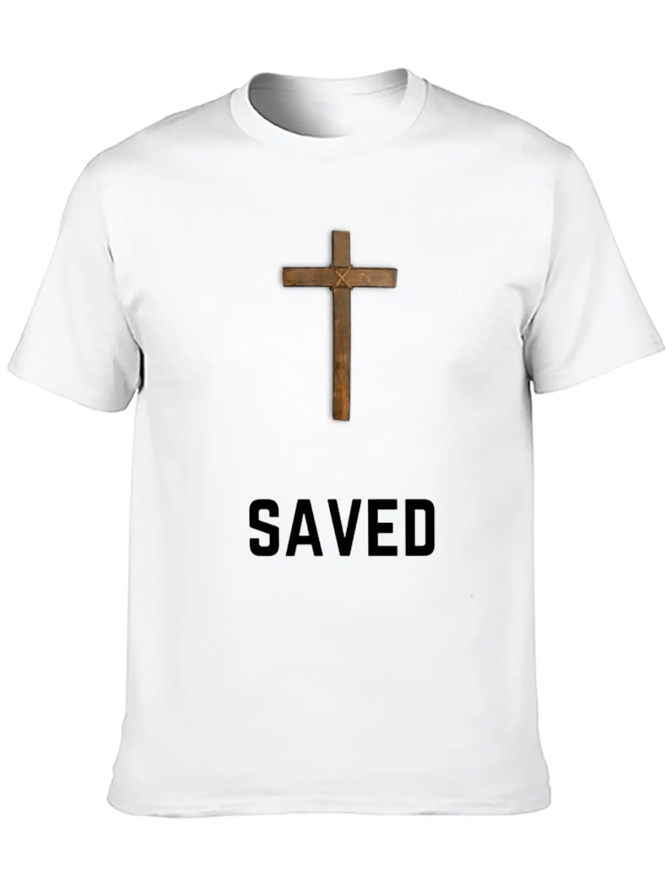 Saved By Grace Lightweight Cotton T-Shirt – Daily Comfort Graphic Shirt