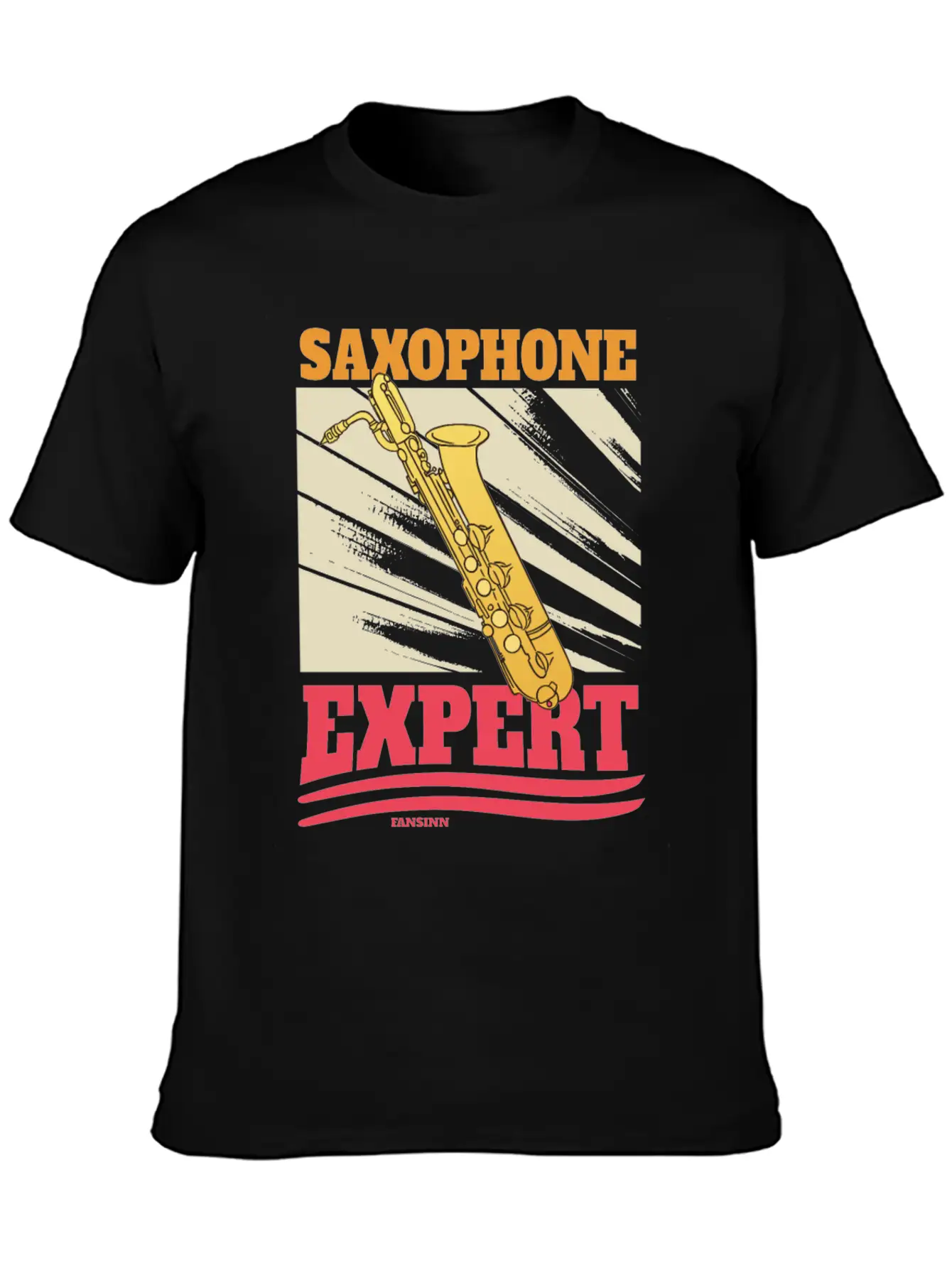 Saxophone Expert Lightweight Cotton T-Shirt – Daily Comfort Graphic Shirt