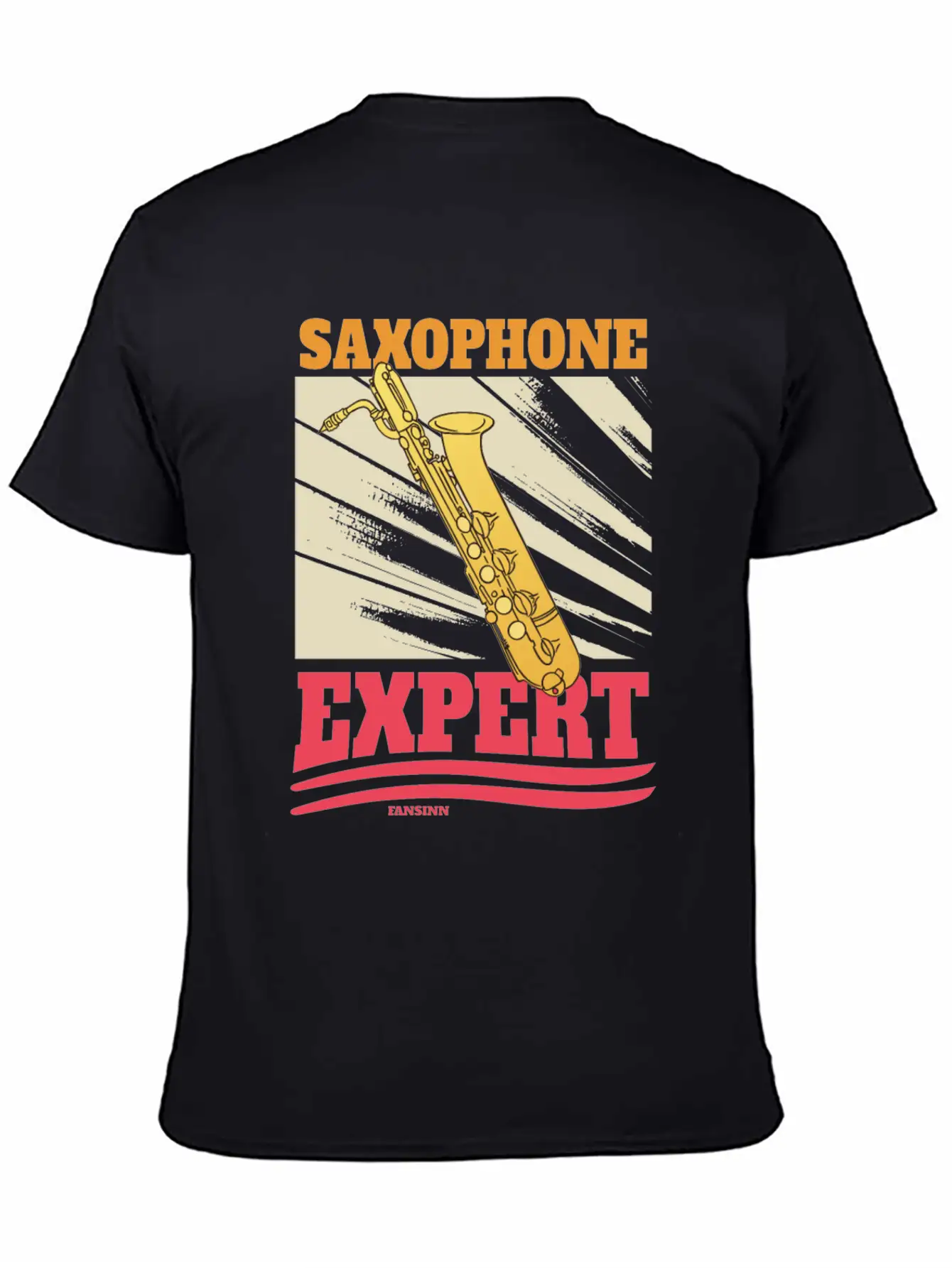 Saxophone Expert Lightweight Cotton T-Shirt – Daily Comfort Graphic Shirt