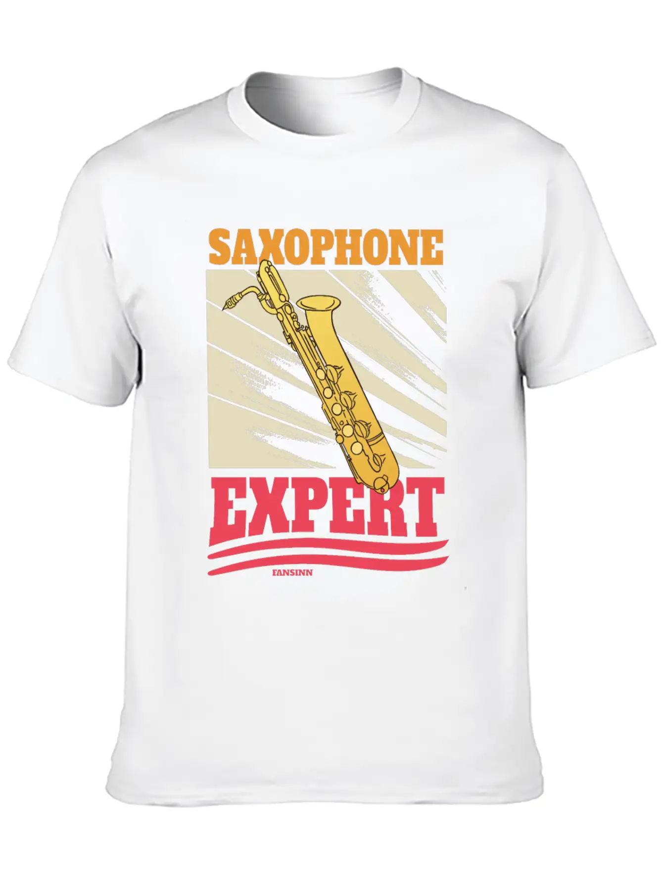 Saxophone Expert Lightweight Cotton T-Shirt – Daily Comfort Graphic Shirt