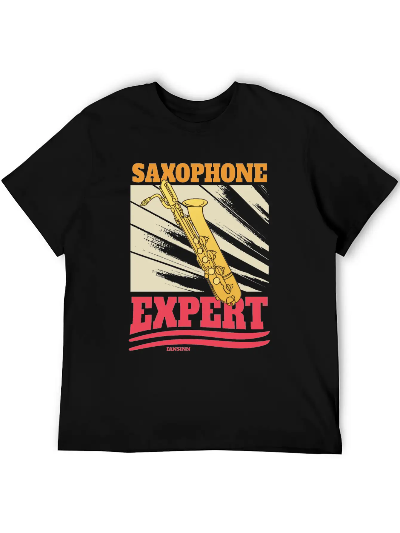 Saxophone Expert Lightweight Cotton T-Shirt – Daily Comfort Graphic Shirt