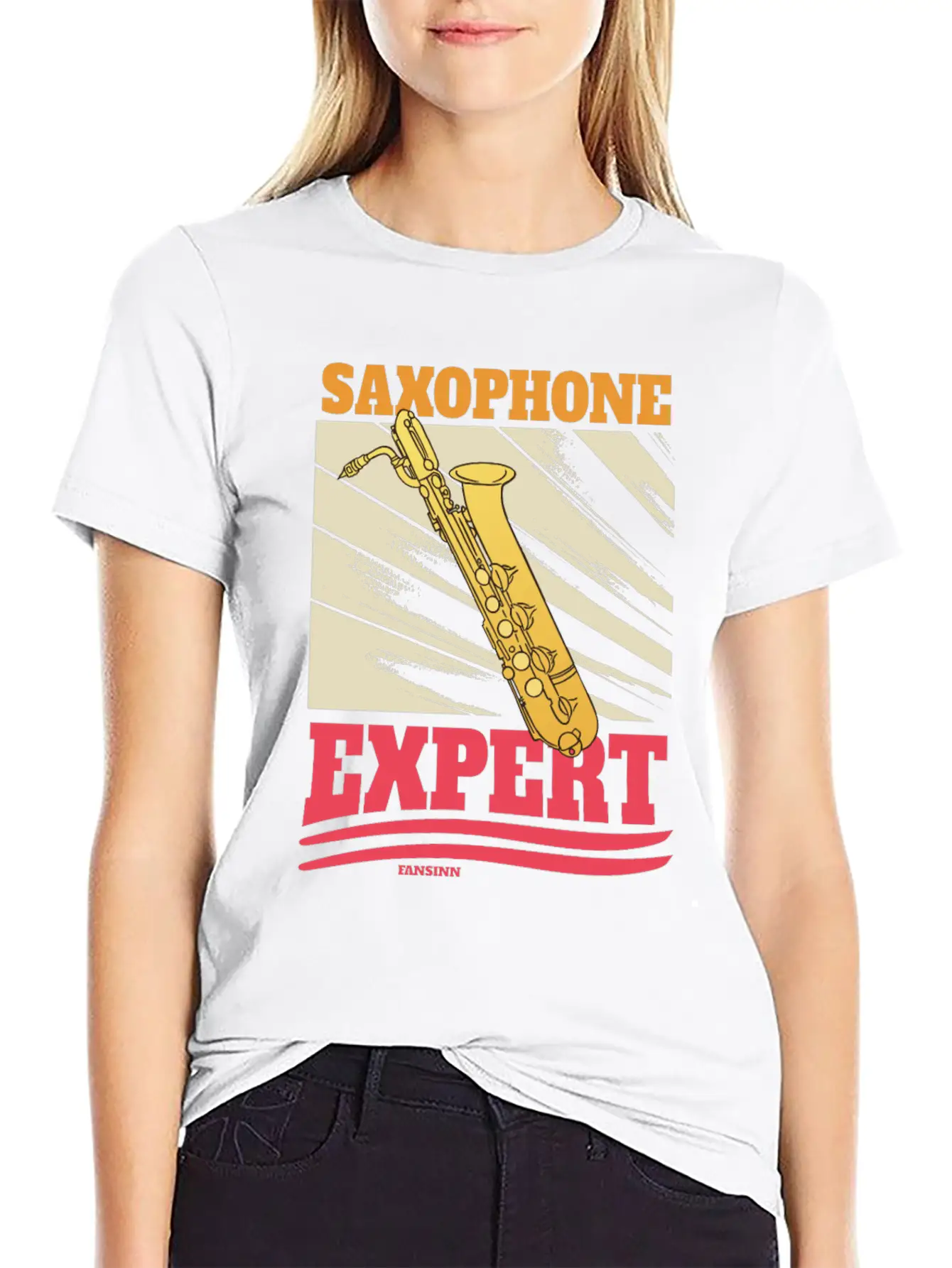 Saxophone Expert Lightweight Cotton T-Shirt – Daily Comfort Graphic Shirt