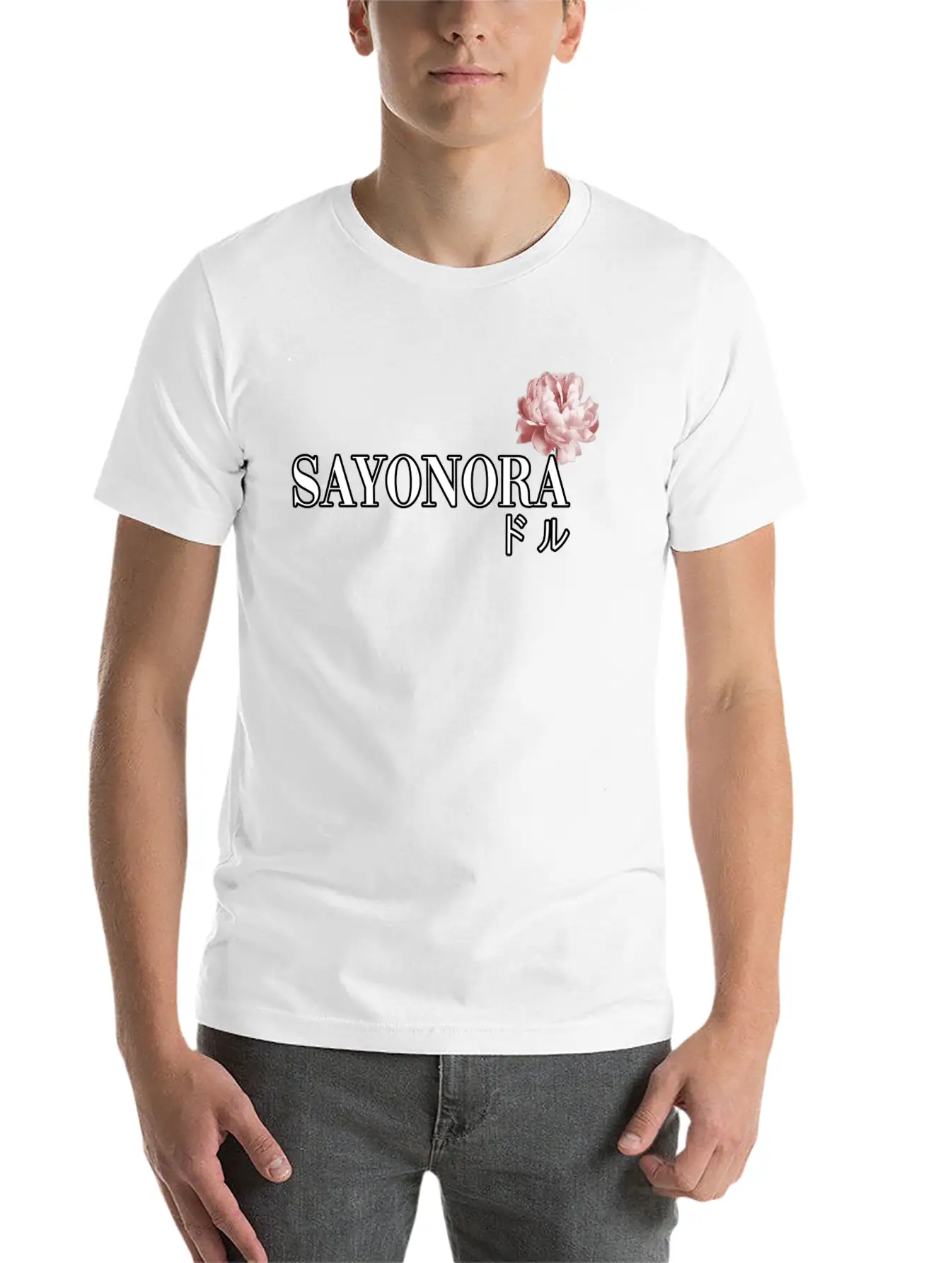 SAYONARA Lightweight Cotton T-Shirt – Daily Comfort Graphic Shirt