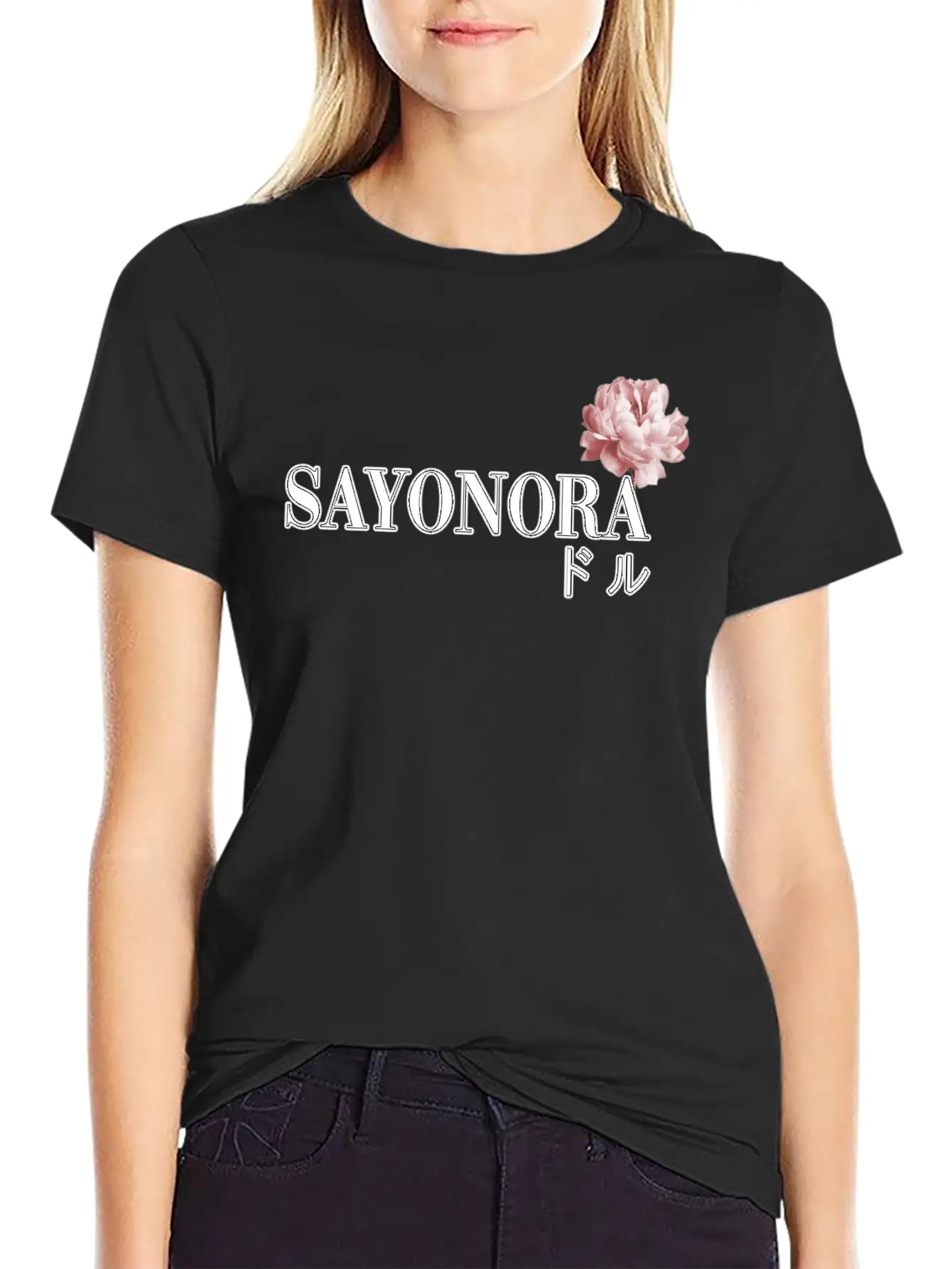 SAYONARA Lightweight Cotton T-Shirt – Daily Comfort Graphic Shirt