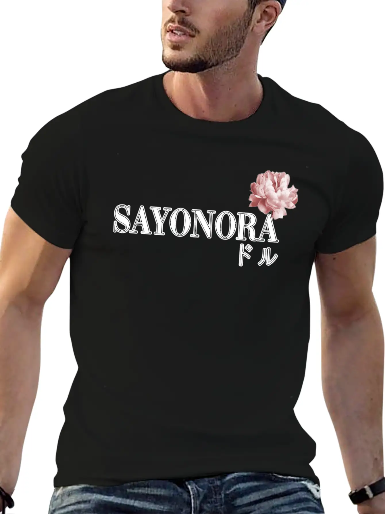 SAYONARA Lightweight Cotton T-Shirt – Daily Comfort Graphic Shirt