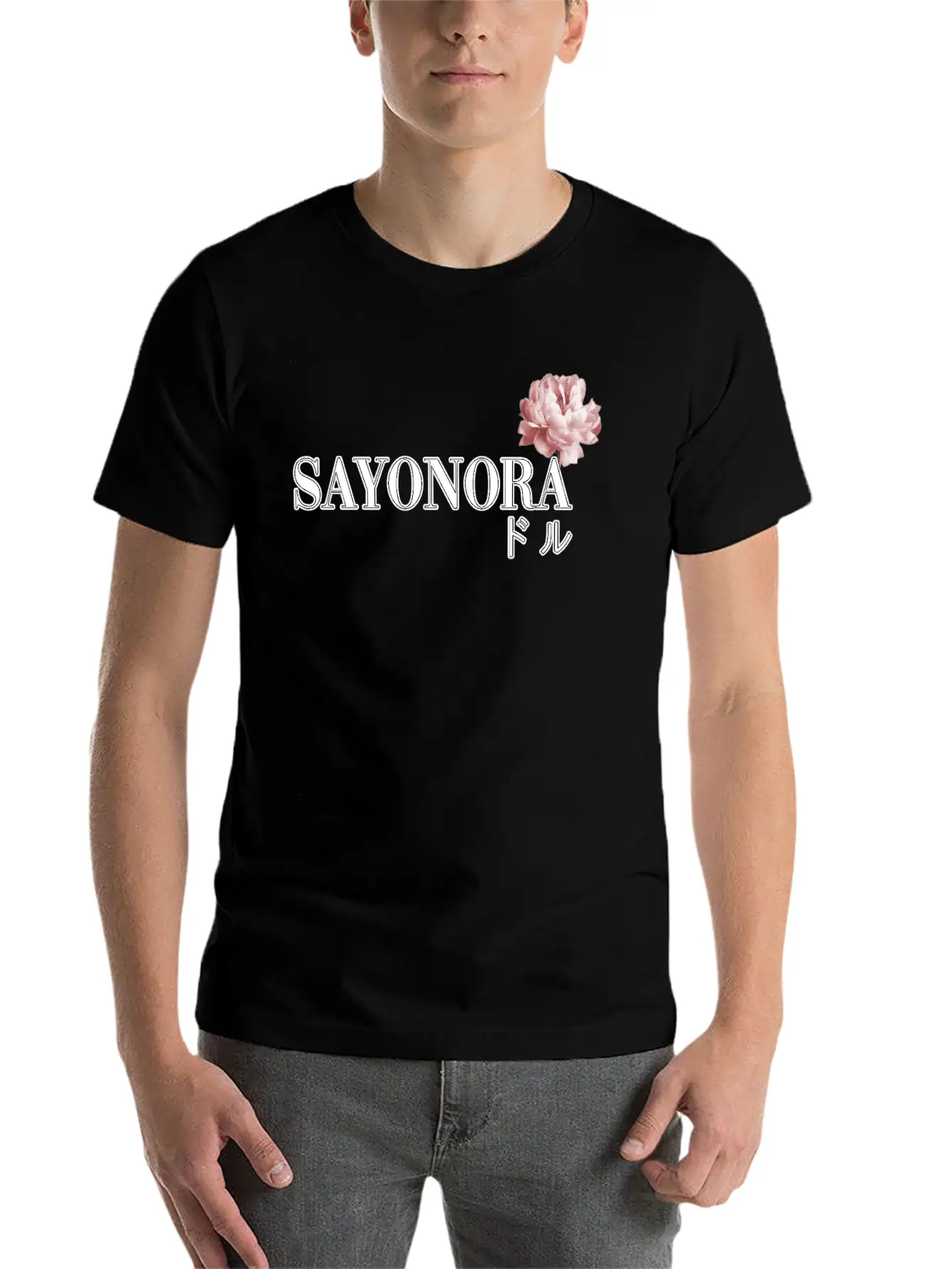 SAYONARA Lightweight Cotton T-Shirt – Daily Comfort Graphic Shirt