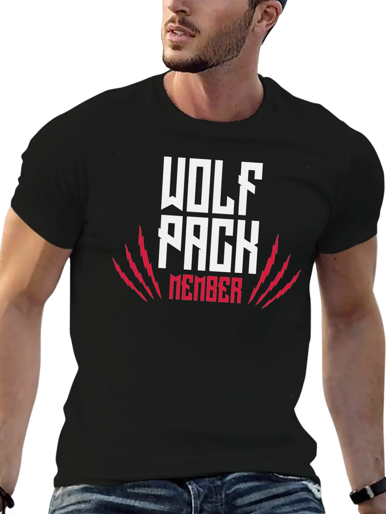 Scratch Wolf Pack Lightweight Cotton T-Shirt – Daily Comfort Graphic Shirt