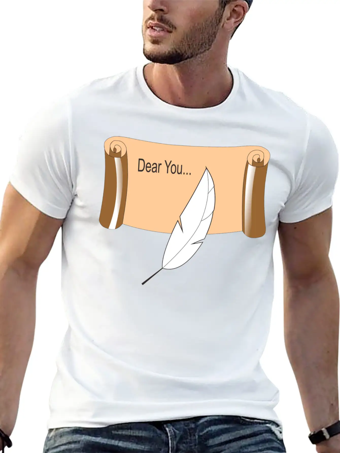 Scroll Lightweight Cotton T-Shirt – Daily Comfort Graphic Shirt