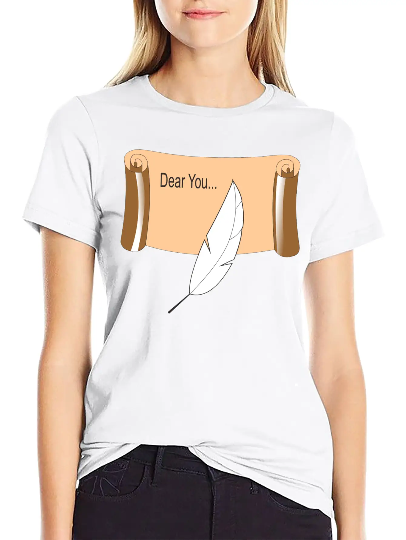 Scroll Lightweight Cotton T-Shirt – Daily Comfort Graphic Shirt