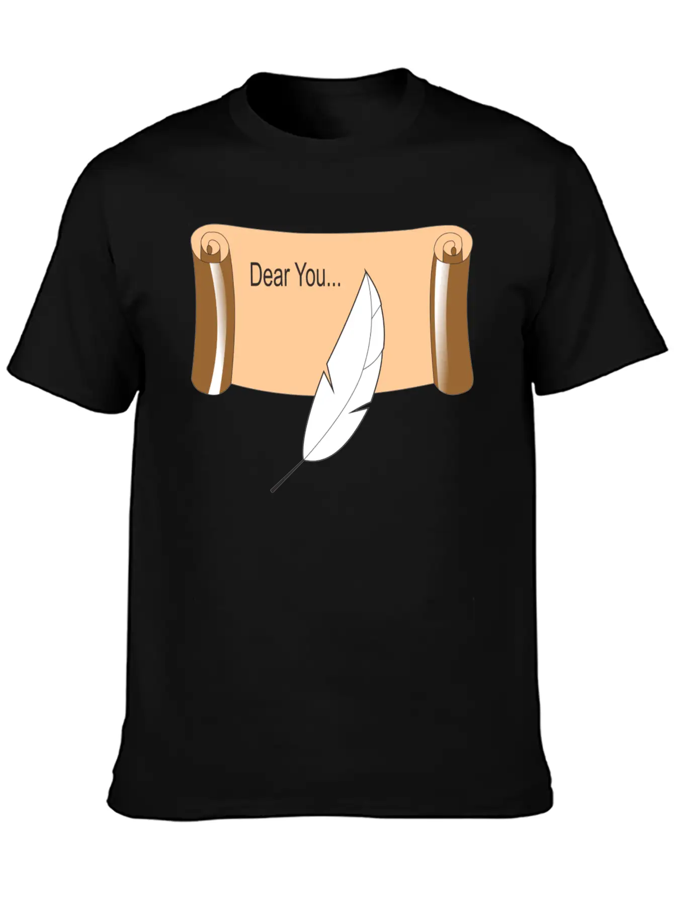 Scroll Lightweight Cotton T-Shirt – Daily Comfort Graphic Shirt