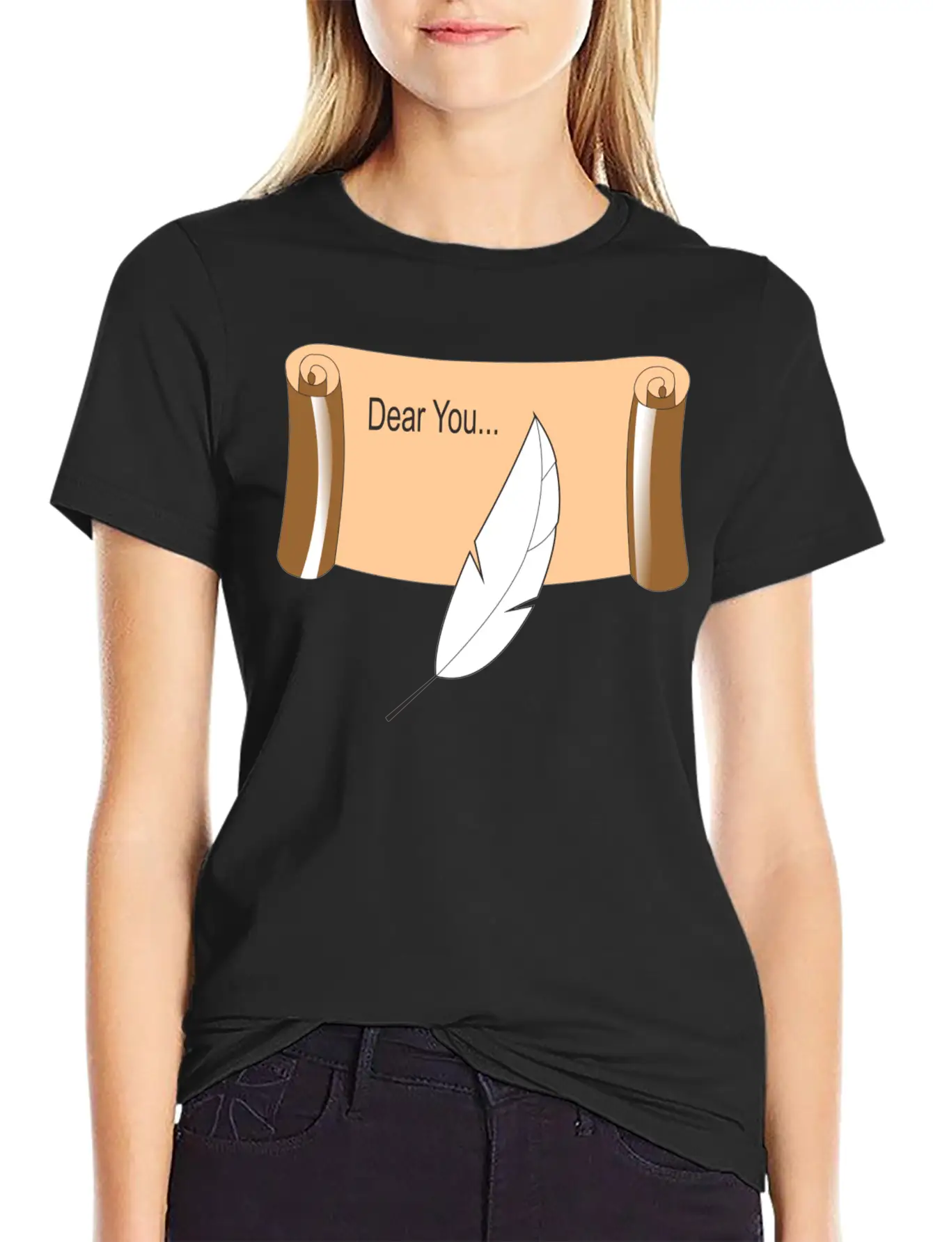 Scroll Lightweight Cotton T-Shirt – Daily Comfort Graphic Shirt