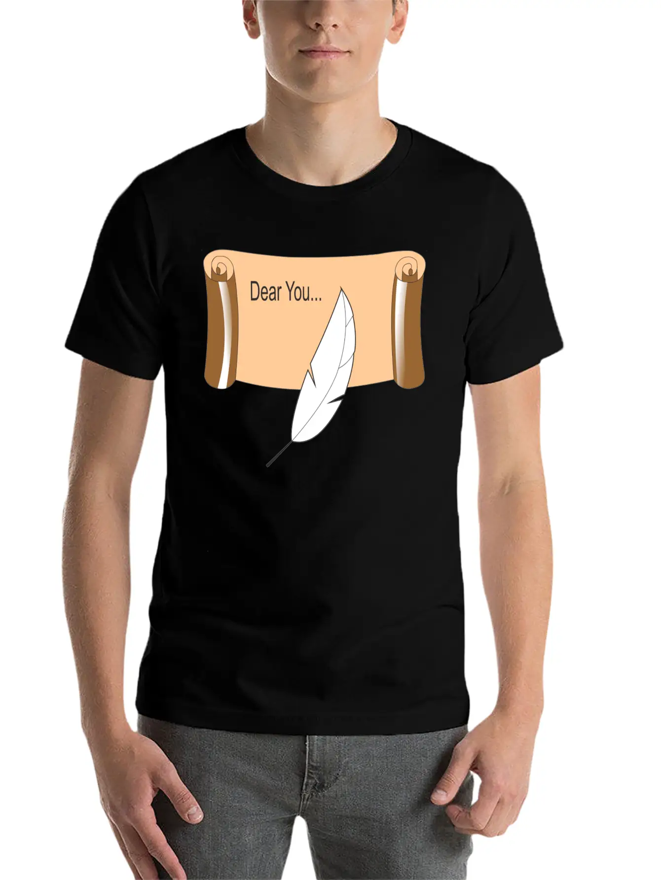 Scroll Lightweight Cotton T-Shirt – Daily Comfort Graphic Shirt