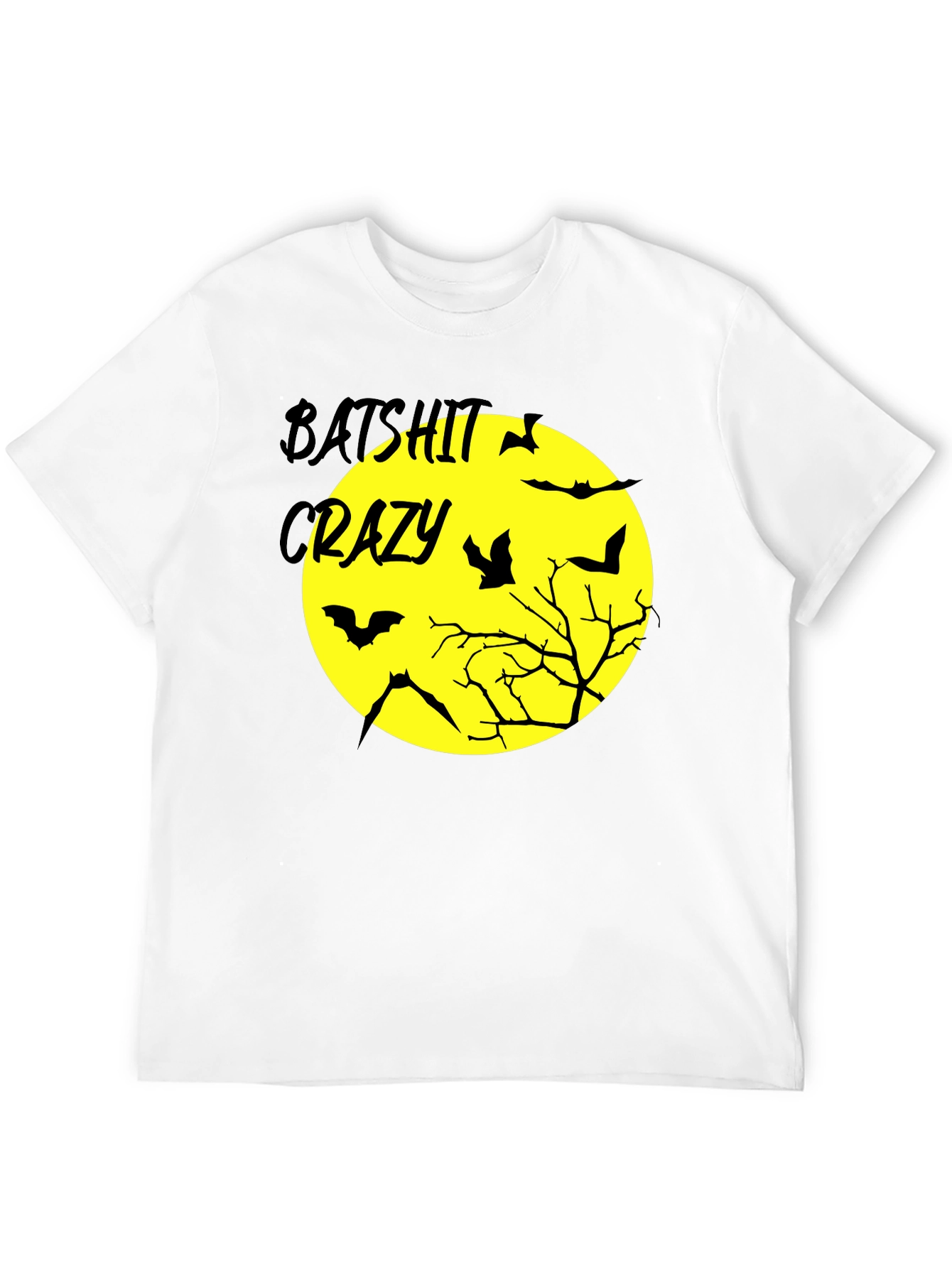 Batshit Crazy Halloween Graphic T-Shirt