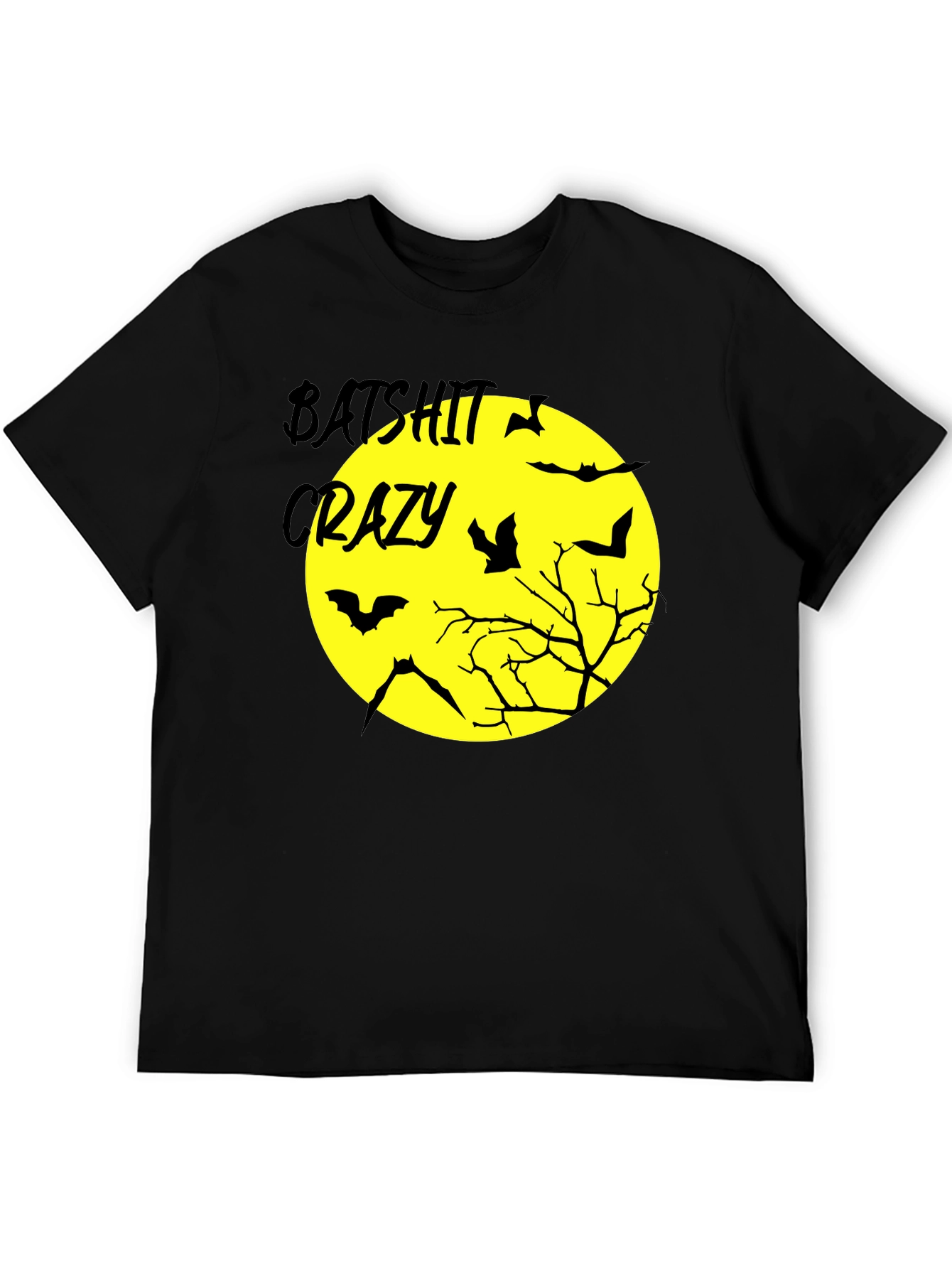 Batshit Crazy Halloween Graphic T-Shirt