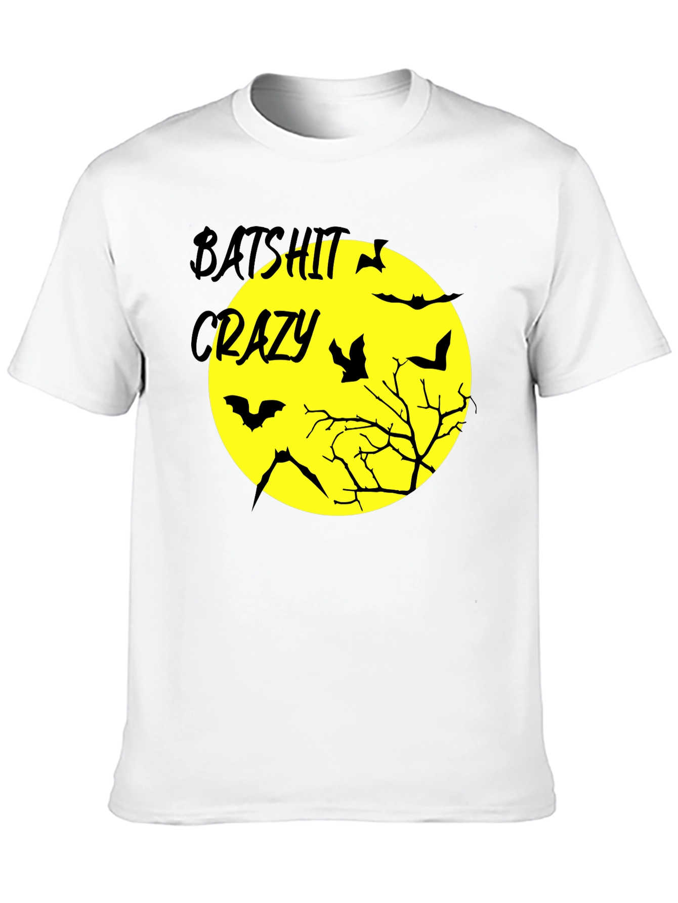 Batshit Crazy Halloween Graphic T-Shirt