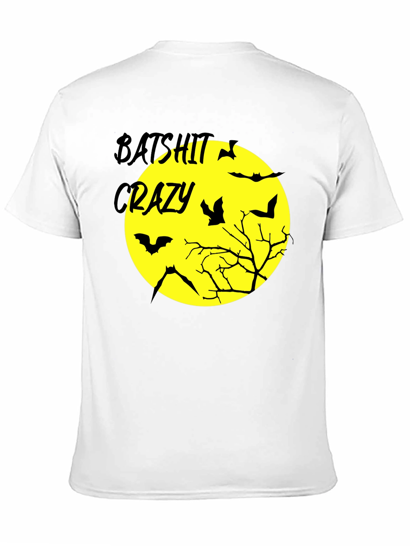 Batshit Crazy Halloween Graphic T-Shirt