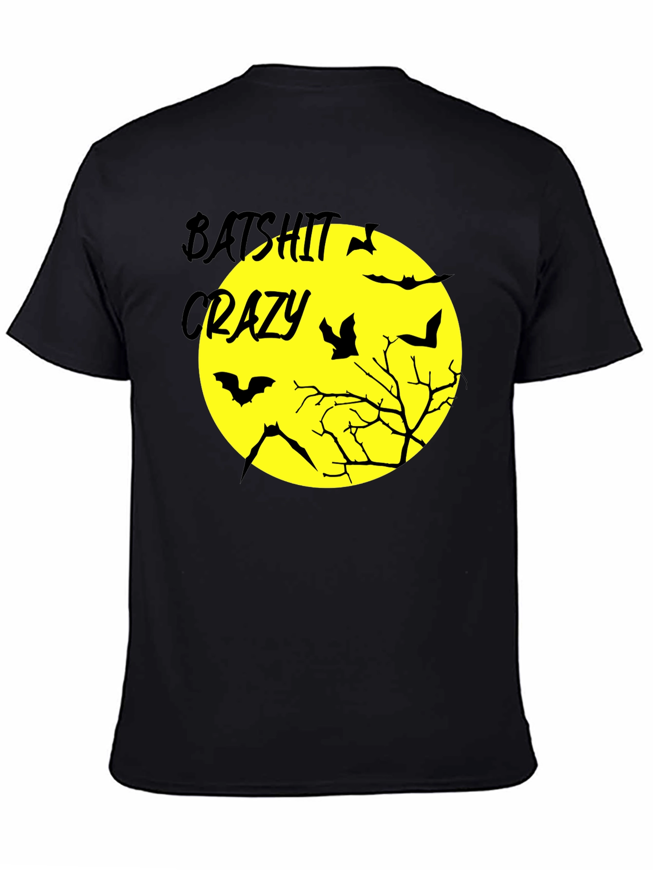 Batshit Crazy Halloween Graphic T-Shirt