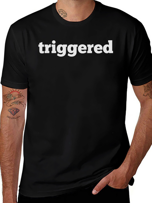 Triggered Graphic Tee - Soft Cotton Crew Neck