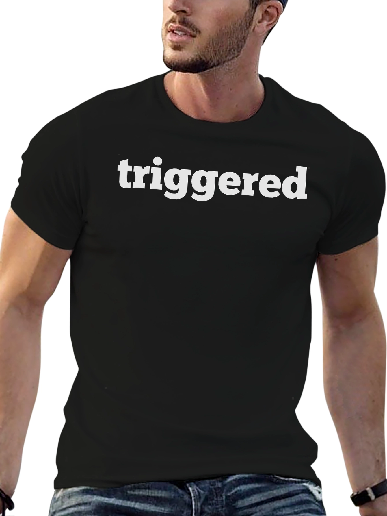 Triggered Graphic Tee - Soft Cotton Crew Neck