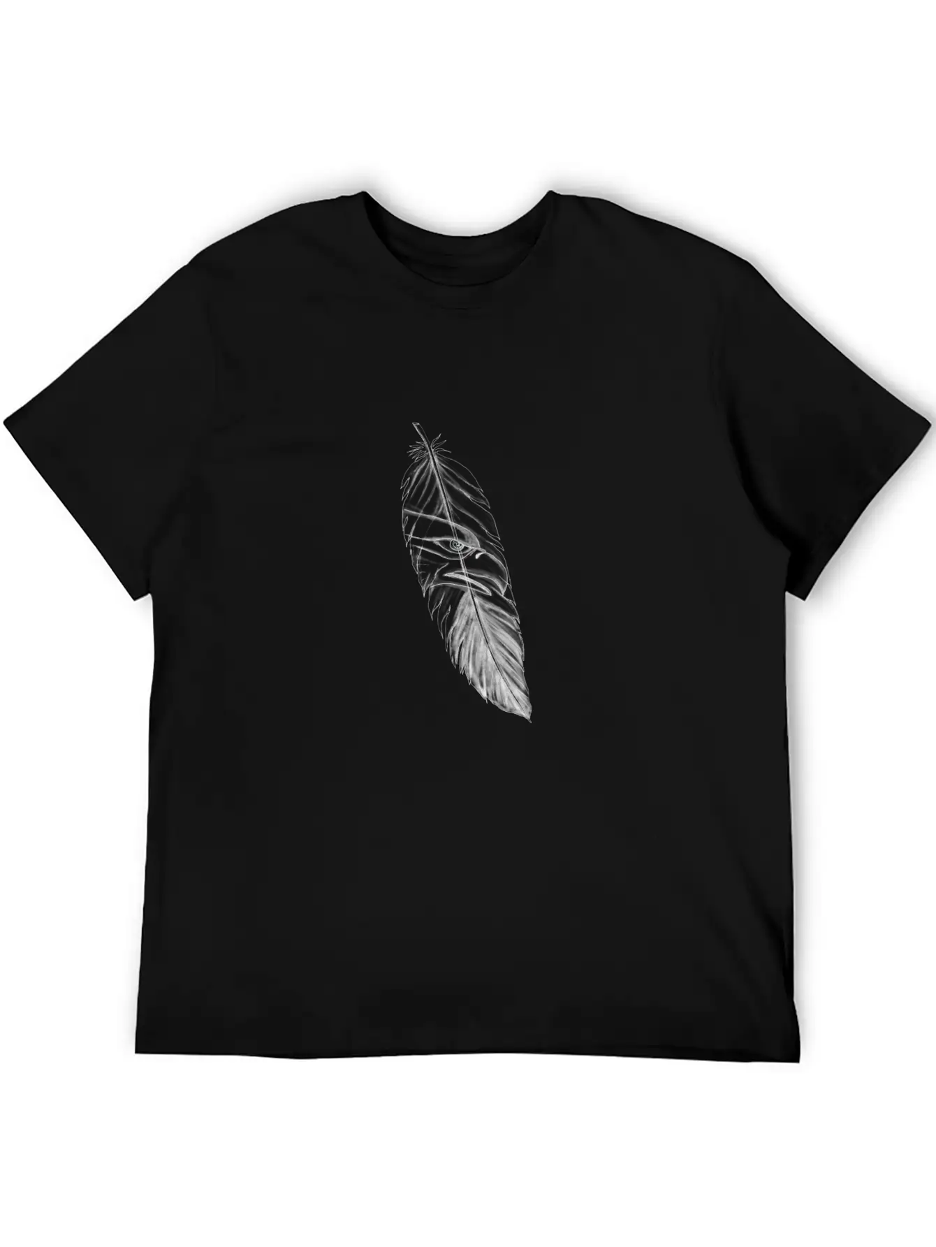 Sea Eagle Feather Tattoo Lightweight Cotton T-Shirt – Daily Comfort Graphic Shirt