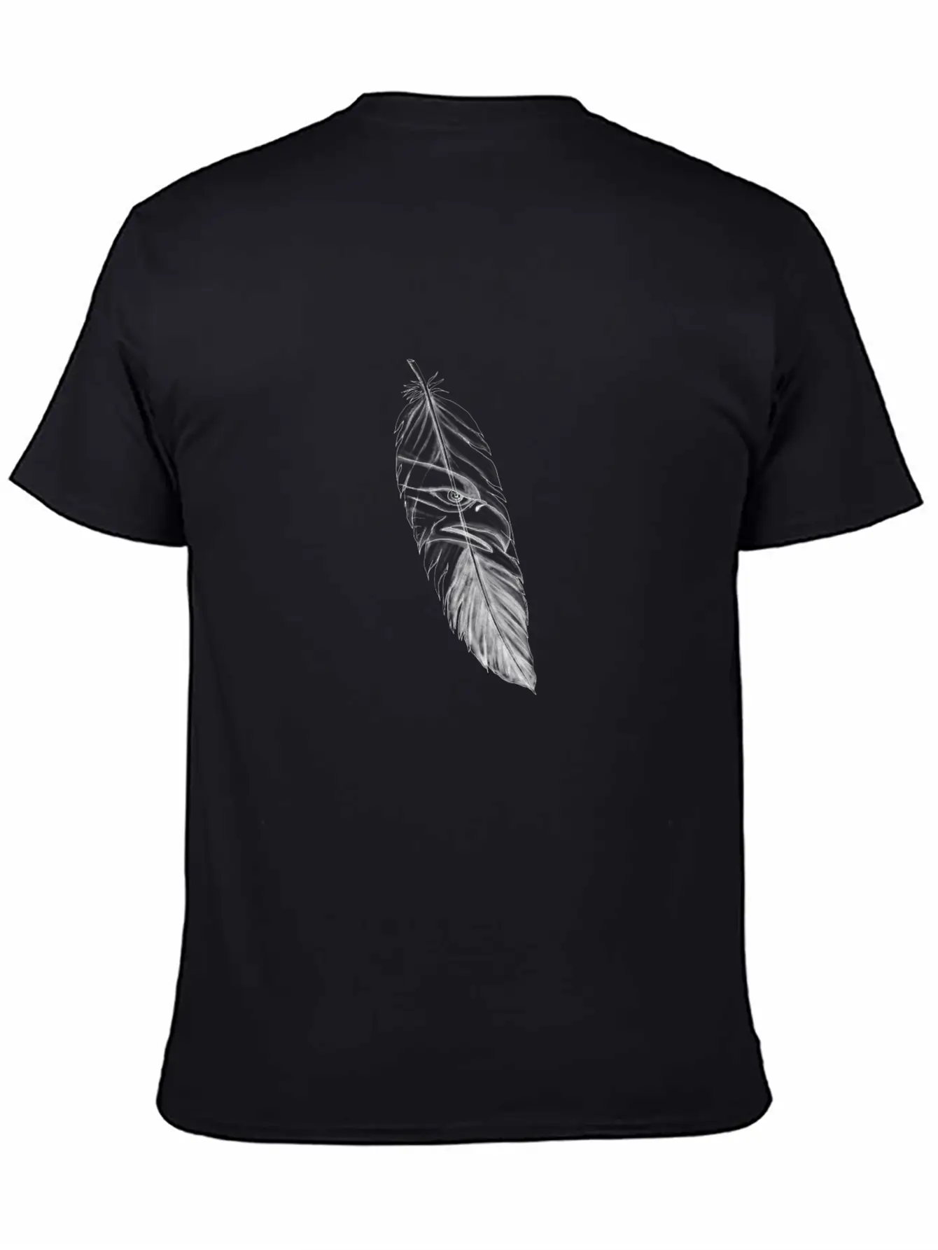 Sea Eagle Feather Tattoo Lightweight Cotton T-Shirt – Daily Comfort Graphic Shirt