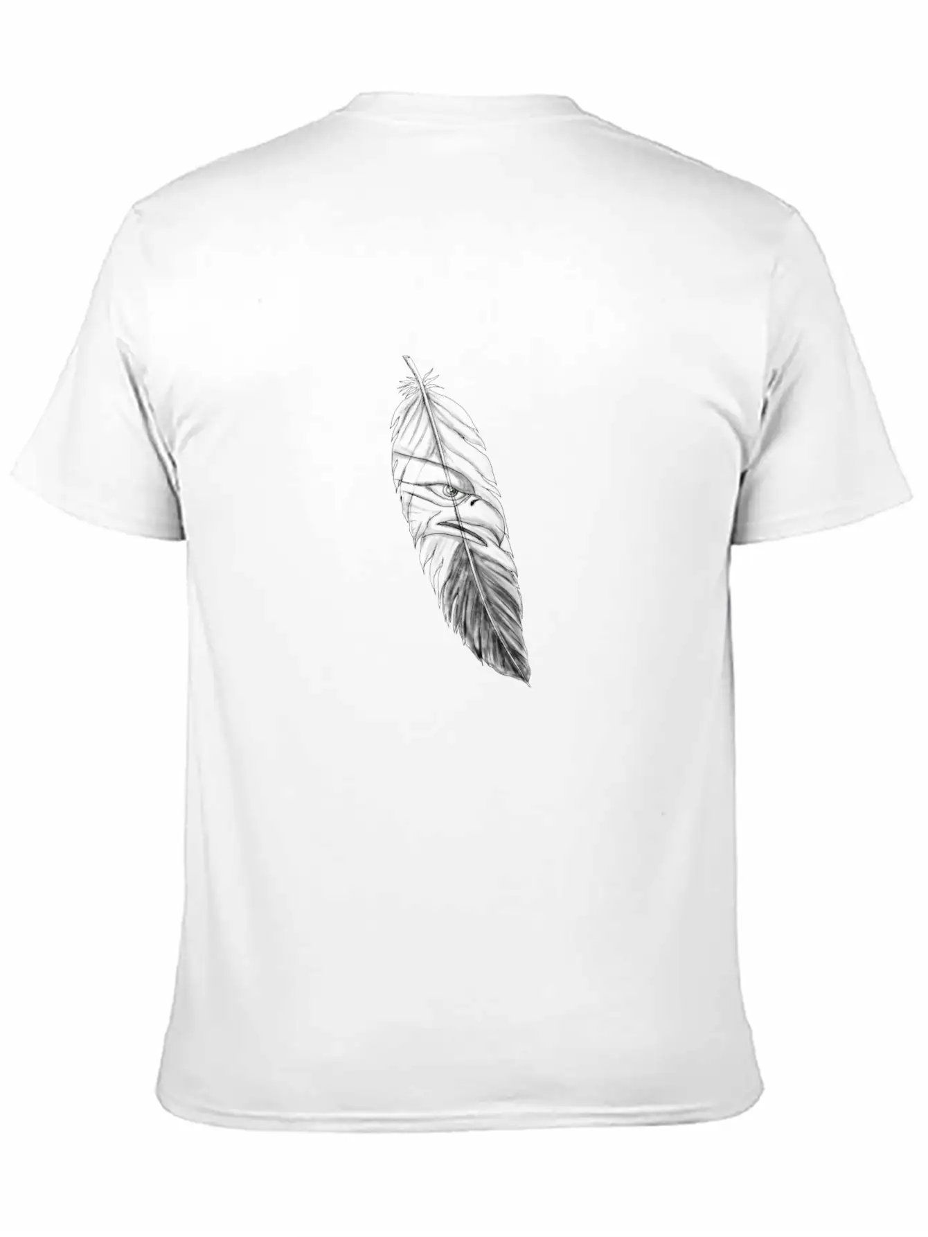 Sea Eagle Feather Tattoo Lightweight Cotton T-Shirt – Daily Comfort Graphic Shirt