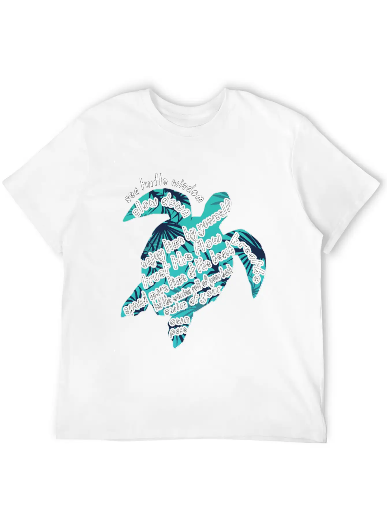 Sea Turtle Wisdom Slow Down Hawaii Gift Shirt Lightweight Cotton T-Shirt – Daily Comfort Graphic Shirt
