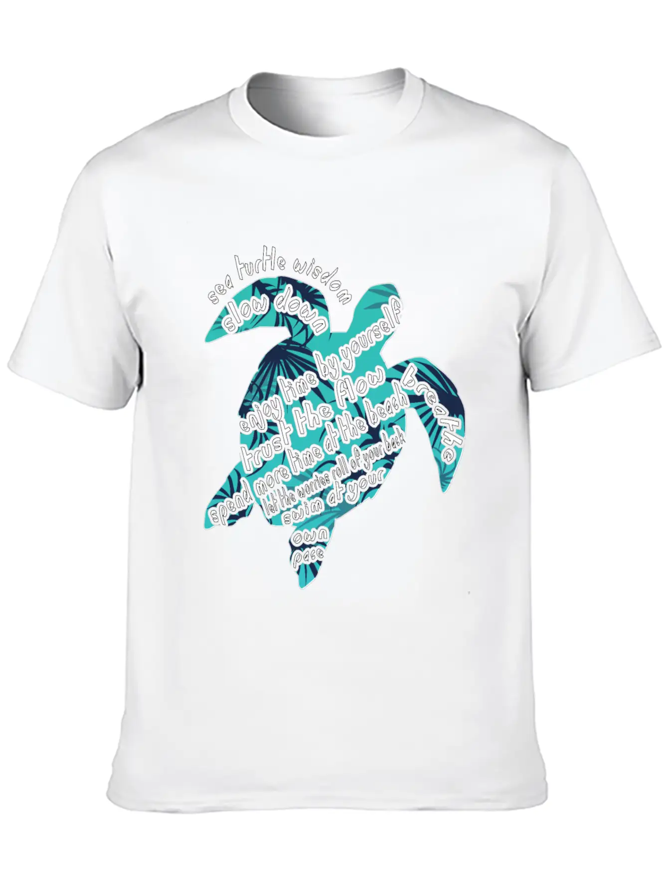 Sea Turtle Wisdom Slow Down Hawaii Gift Shirt Lightweight Cotton T-Shirt – Daily Comfort Graphic Shirt