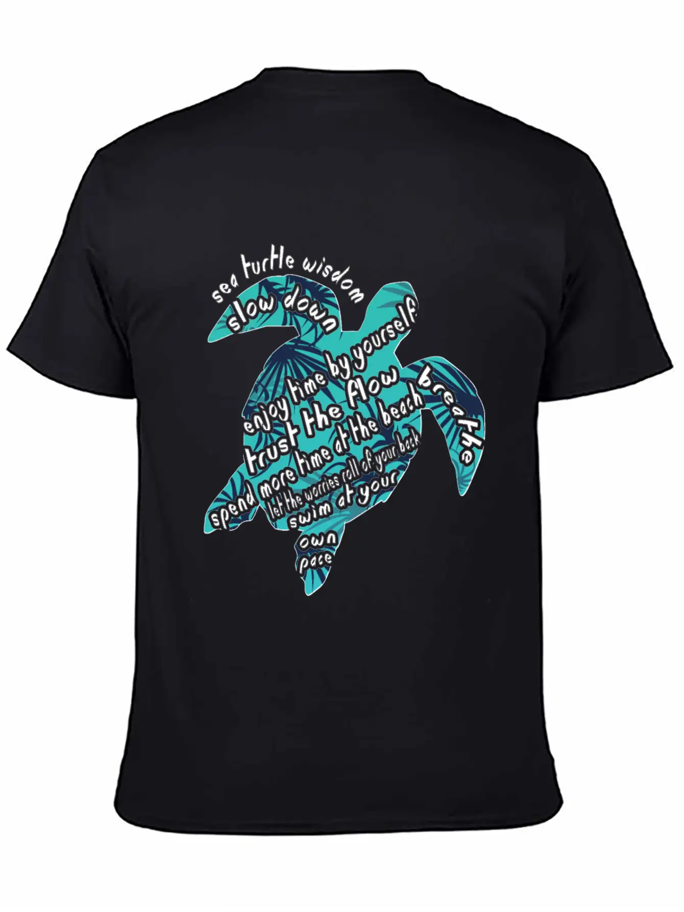 Sea Turtle Wisdom Slow Down Hawaii Gift Shirt Lightweight Cotton T-Shirt – Daily Comfort Graphic Shirt