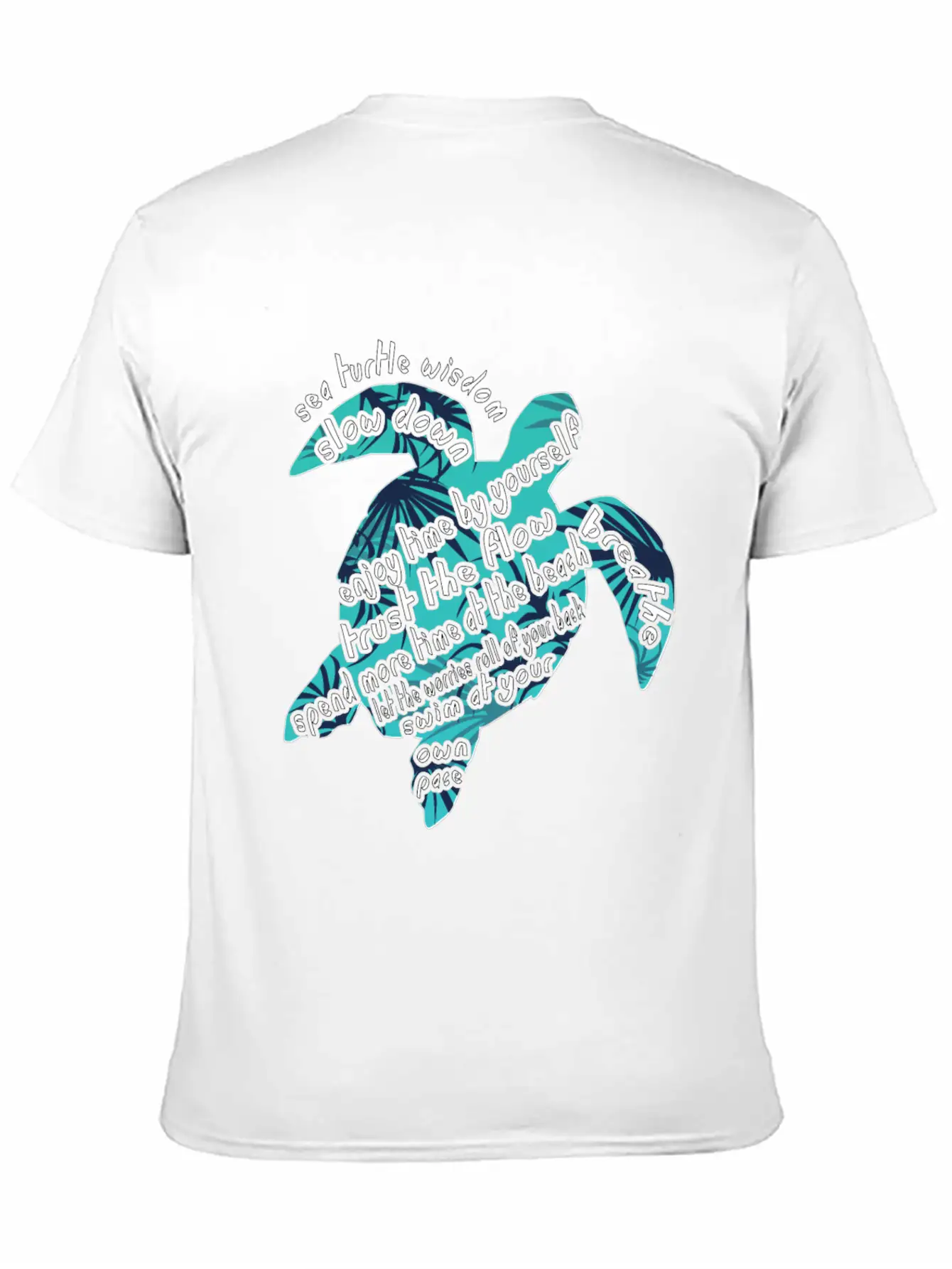 Sea Turtle Wisdom Slow Down Hawaii Gift Shirt Lightweight Cotton T-Shirt – Daily Comfort Graphic Shirt