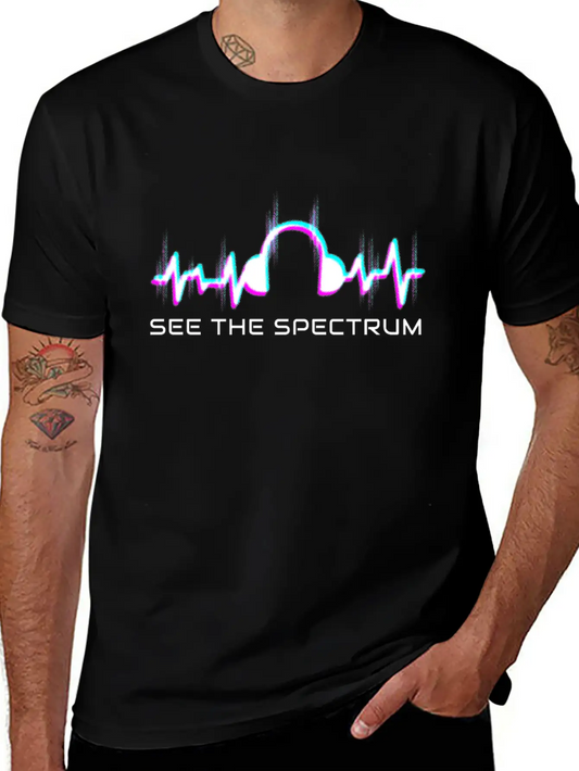 See The Spectrum Radio Lovers Radio Lightweight Cotton T-Shirt – Daily Comfort Graphic Shirt