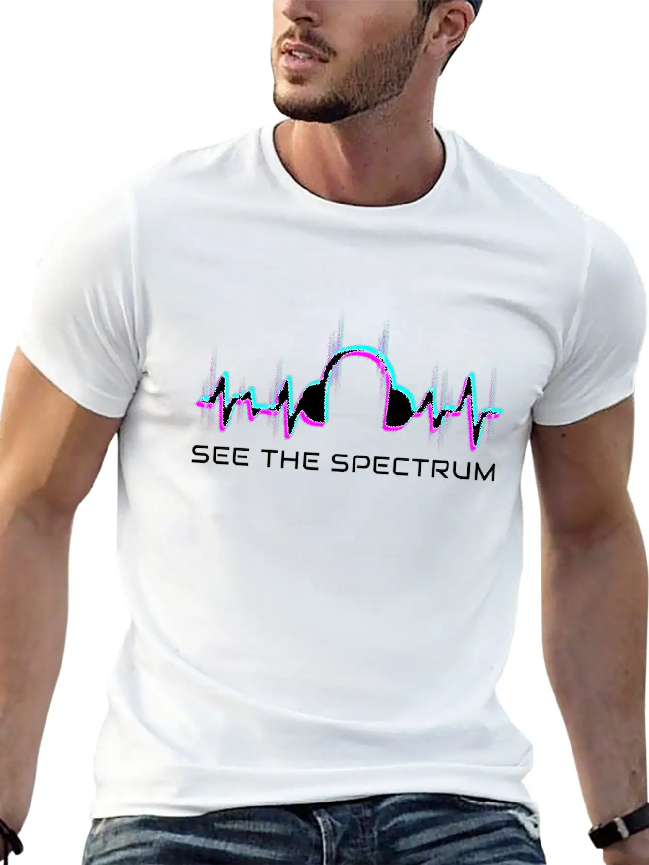 See The Spectrum Radio Lovers Radio Lightweight Cotton T-Shirt – Daily Comfort Graphic Shirt