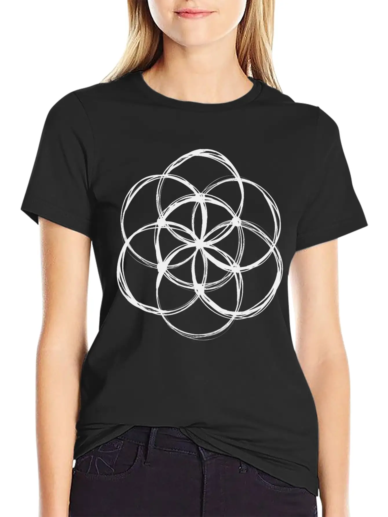 Seed Of Life Lightweight Cotton T-Shirt – Daily Comfort Graphic Shirt