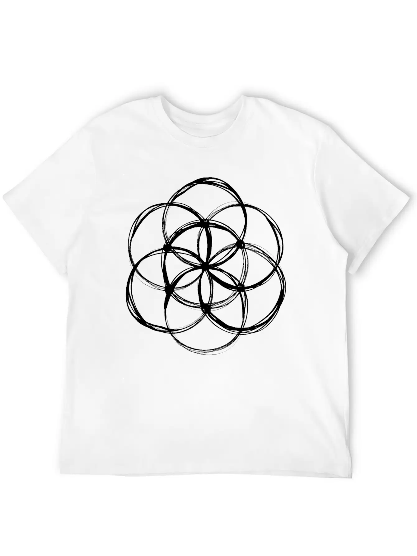 Seed Of Life Lightweight Cotton T-Shirt – Daily Comfort Graphic Shirt