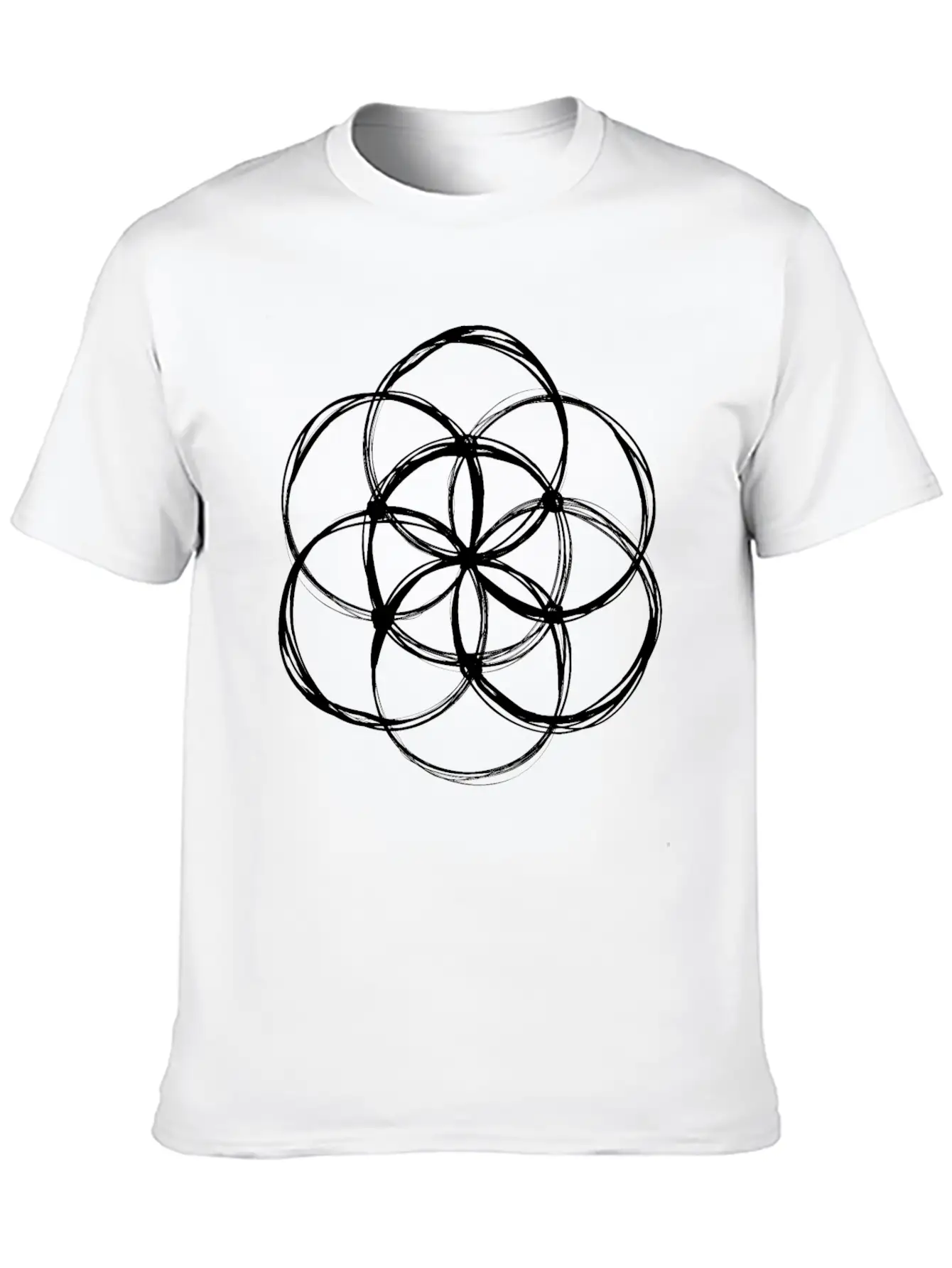 Seed Of Life Lightweight Cotton T-Shirt – Daily Comfort Graphic Shirt