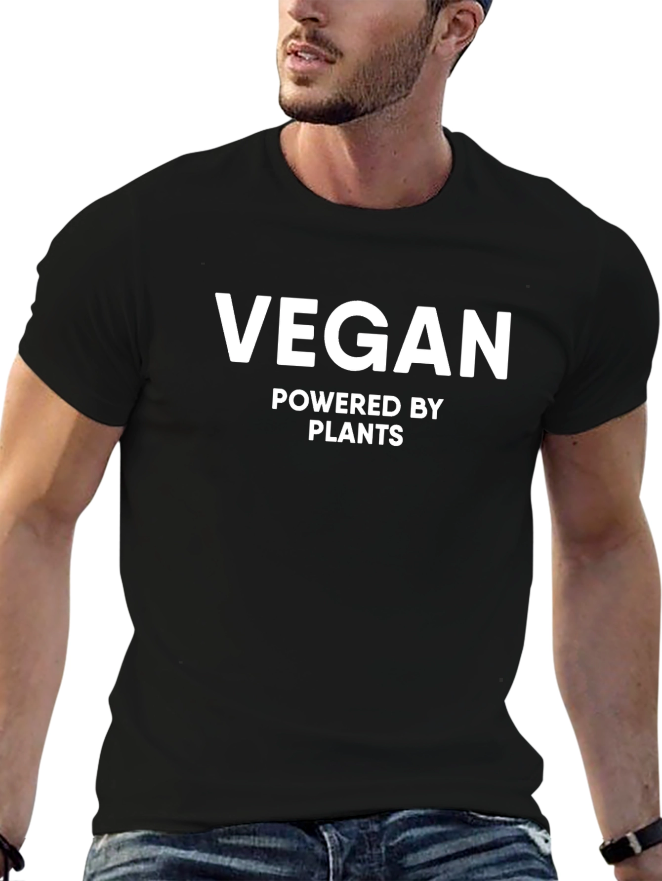 Vegan Powered by Plants Black T-Shirt