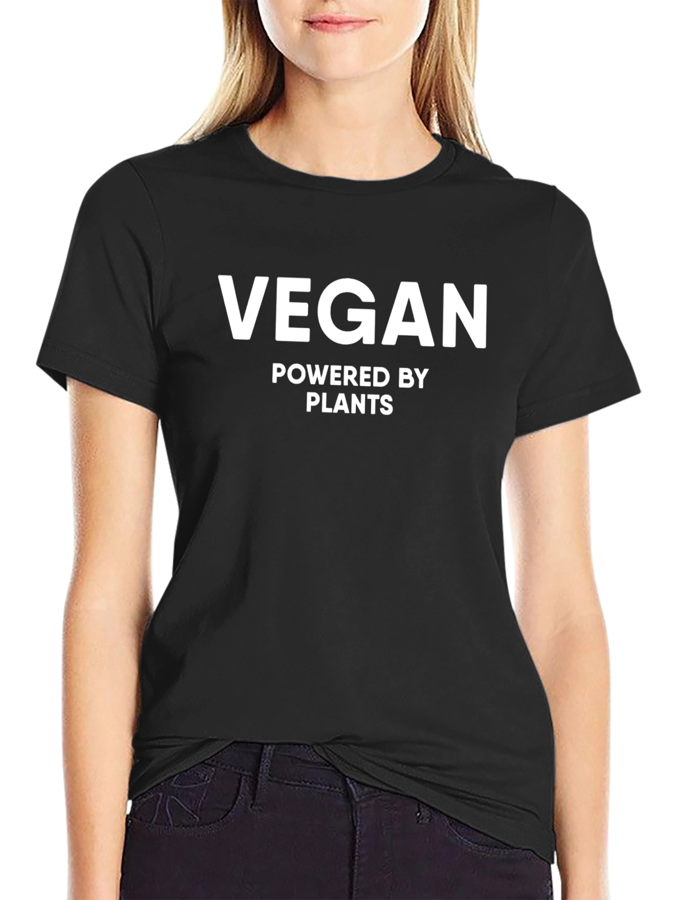 Vegan Powered by Plants Black T-Shirt