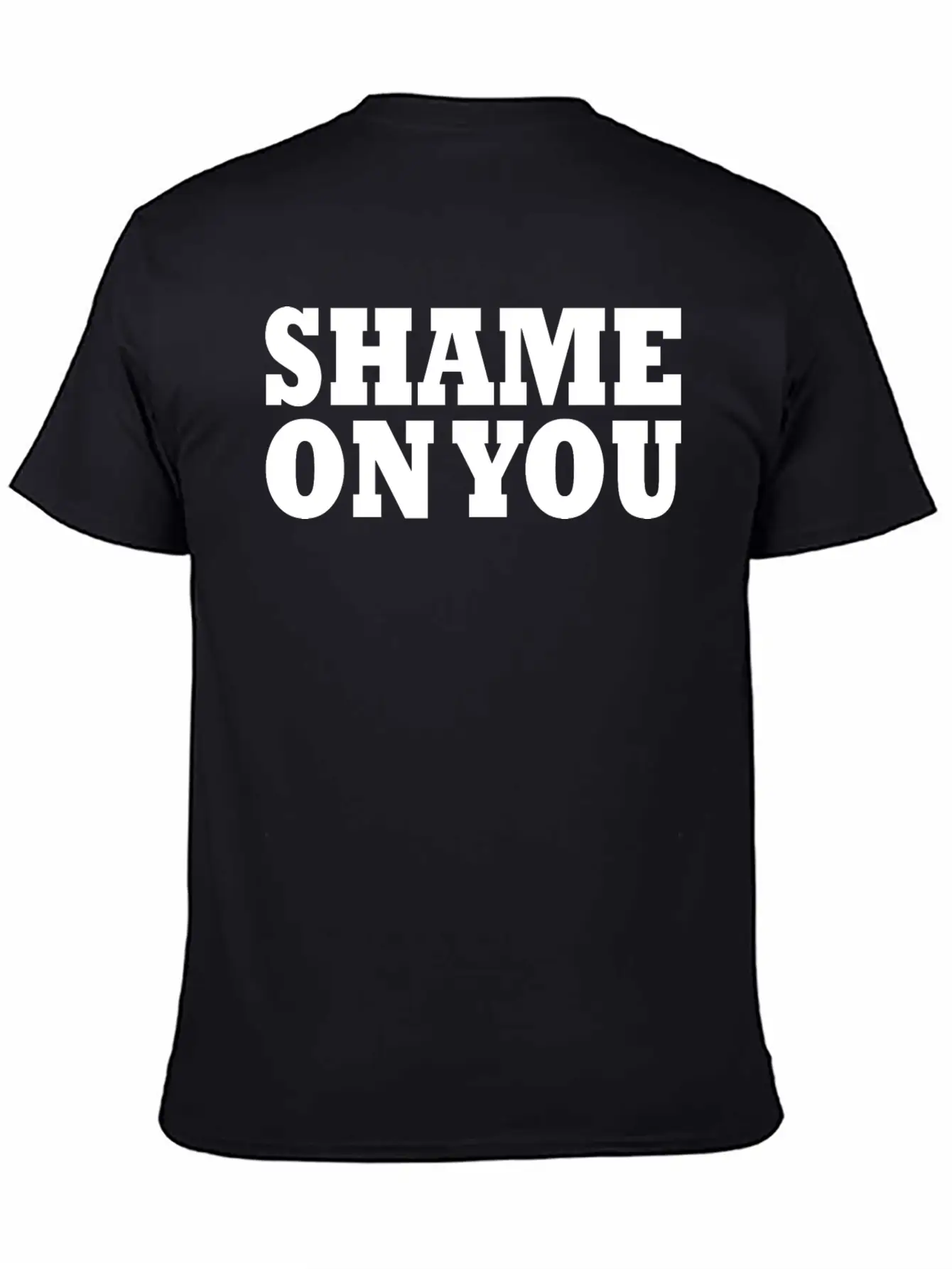 Shame On You Lightweight Cotton T-Shirt – Daily Comfort Graphic Shirt