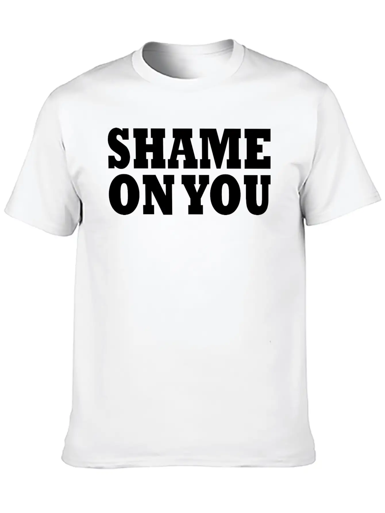 Shame On You Lightweight Cotton T-Shirt – Daily Comfort Graphic Shirt