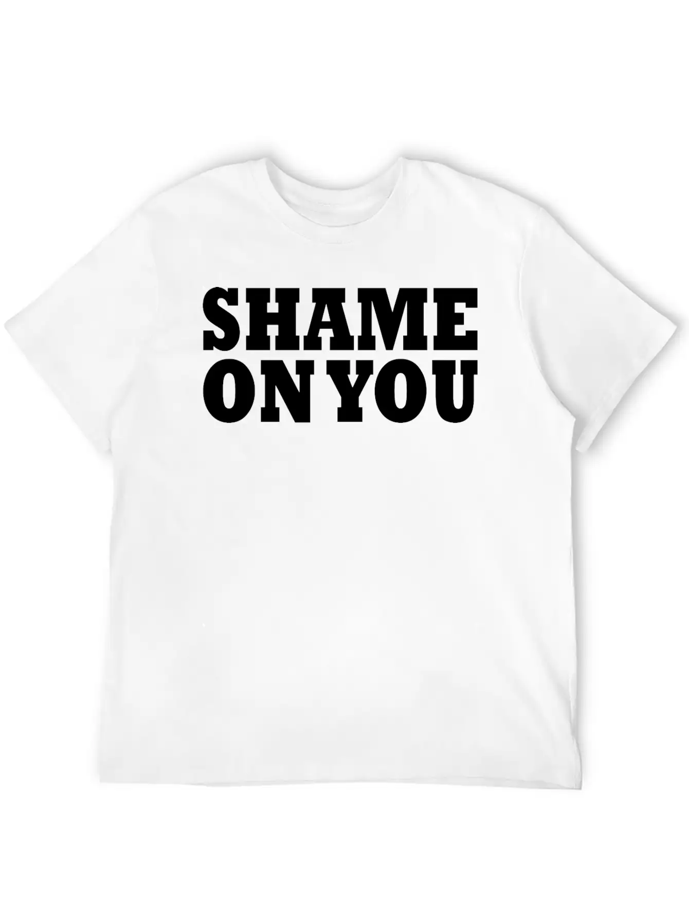 Shame On You Lightweight Cotton T-Shirt – Daily Comfort Graphic Shirt