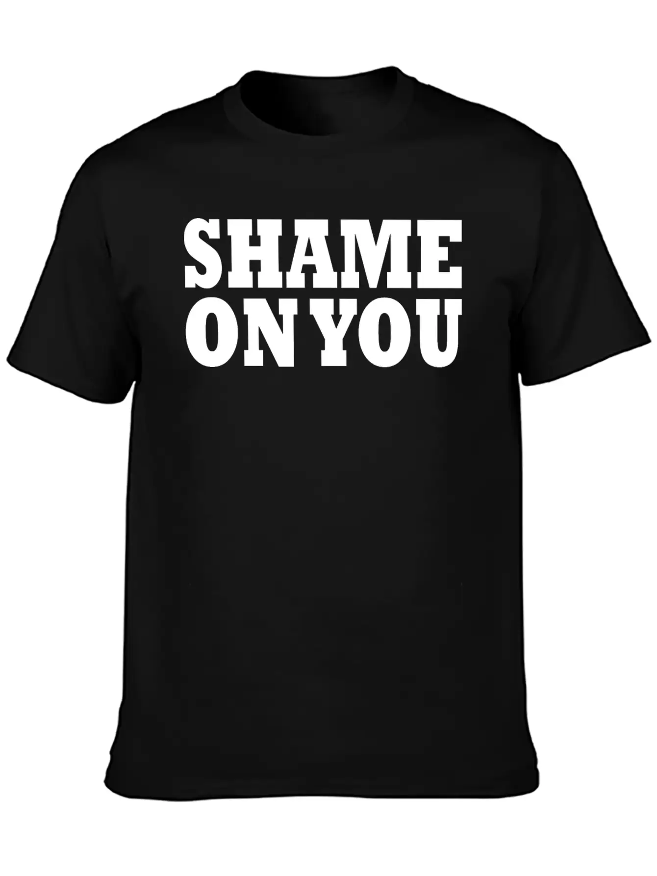Shame On You Lightweight Cotton T-Shirt – Daily Comfort Graphic Shirt