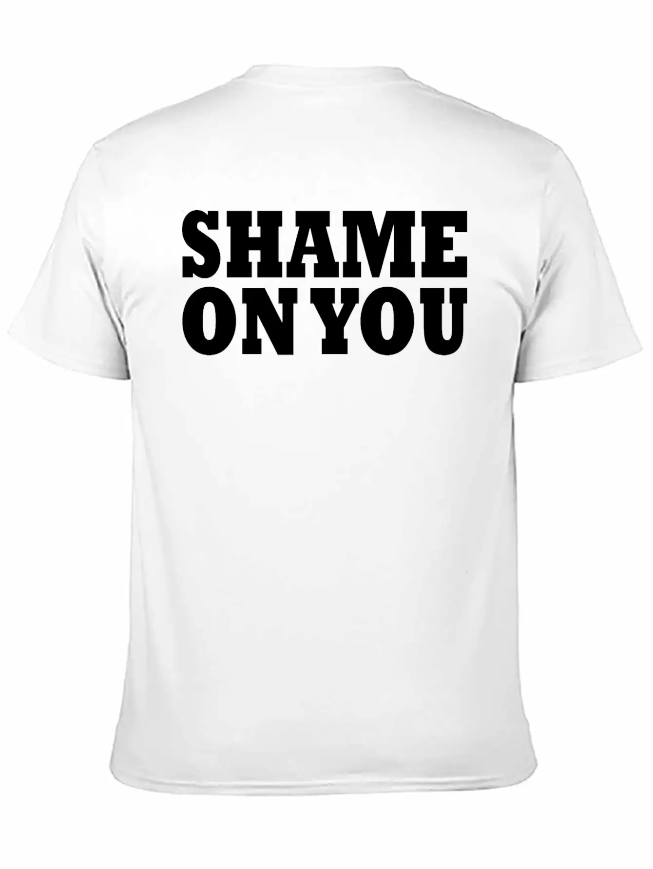 Shame On You Lightweight Cotton T-Shirt – Daily Comfort Graphic Shirt