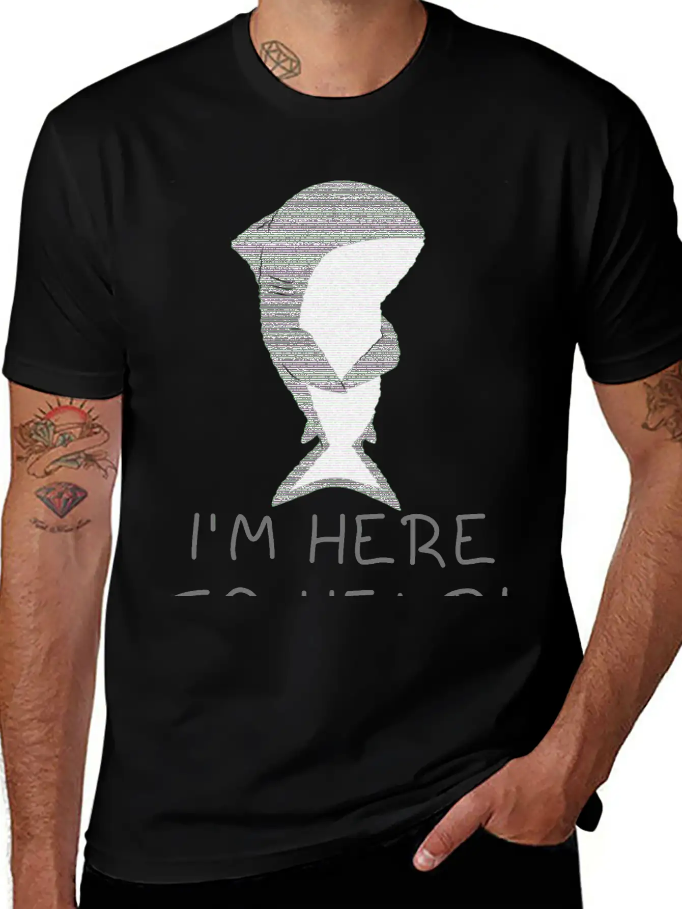 Shark .. Lightweight Cotton T-Shirt – Daily Comfort Graphic Shirt