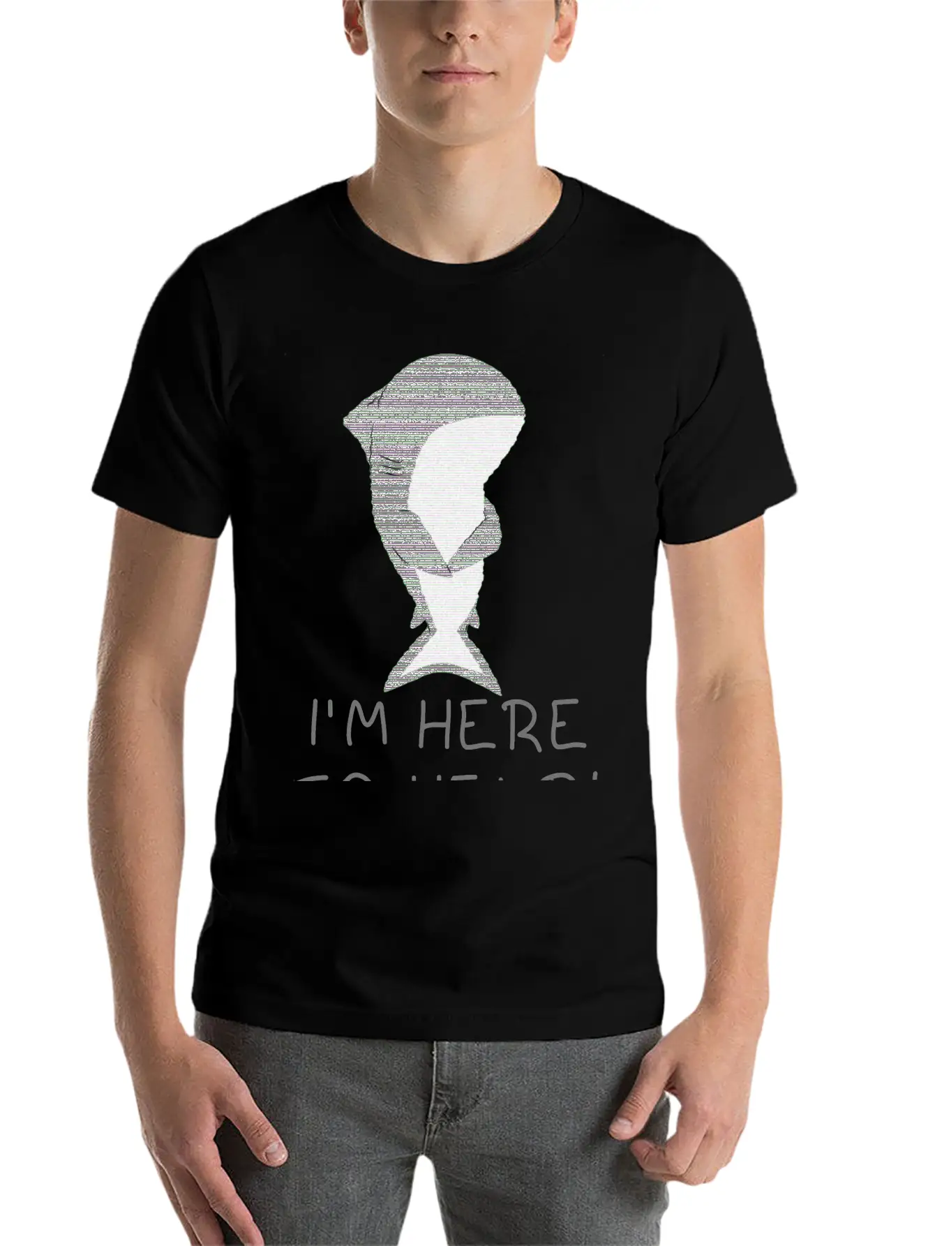 Shark .. Lightweight Cotton T-Shirt – Daily Comfort Graphic Shirt