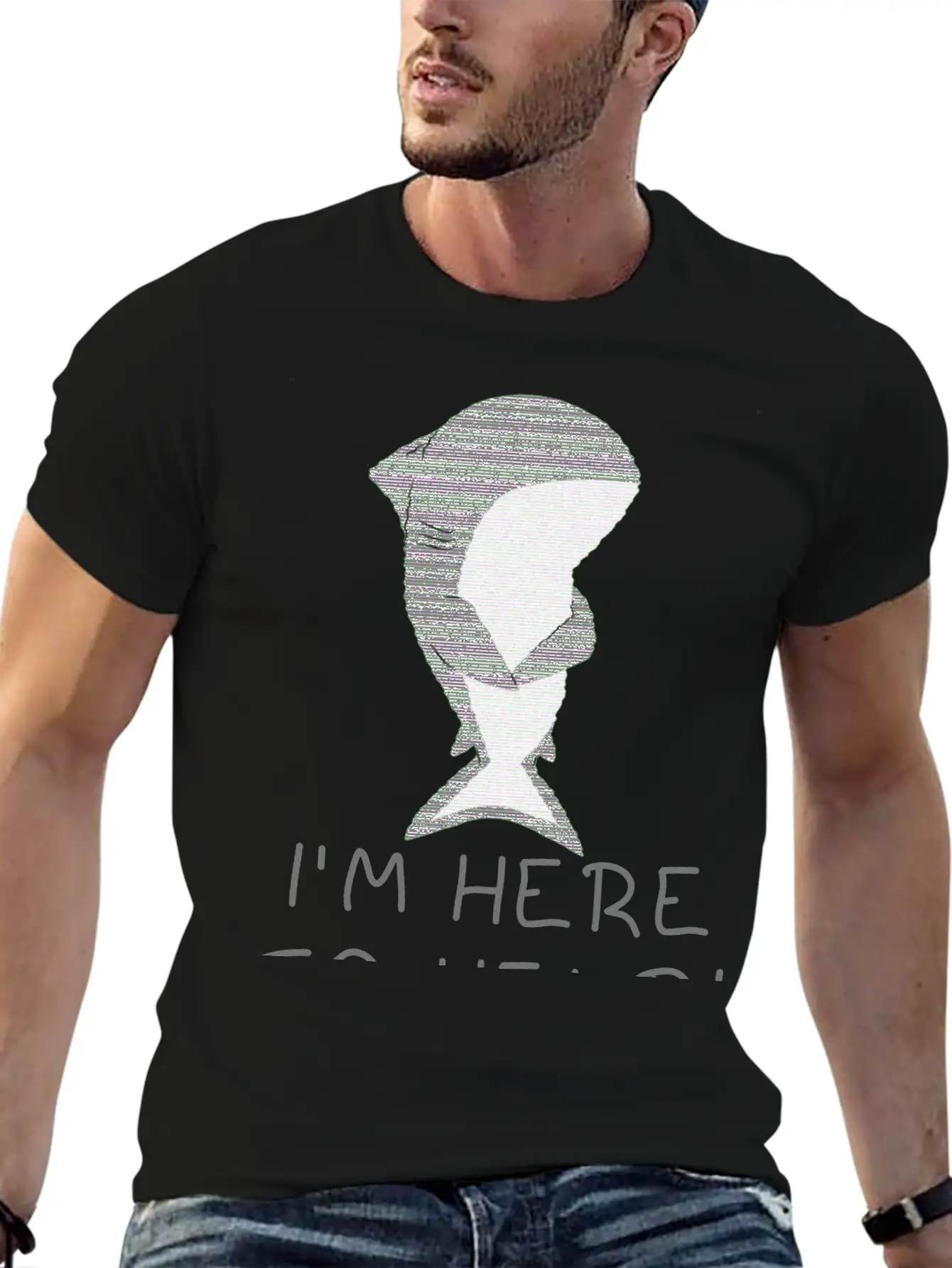 Shark .. Lightweight Cotton T-Shirt – Daily Comfort Graphic Shirt