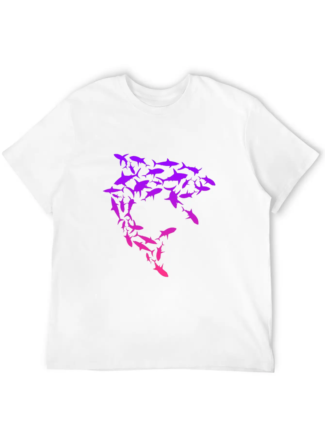 Shark Swarm Save The Sharks Lightweight Cotton T-Shirt – Daily Comfort Graphic Shirt